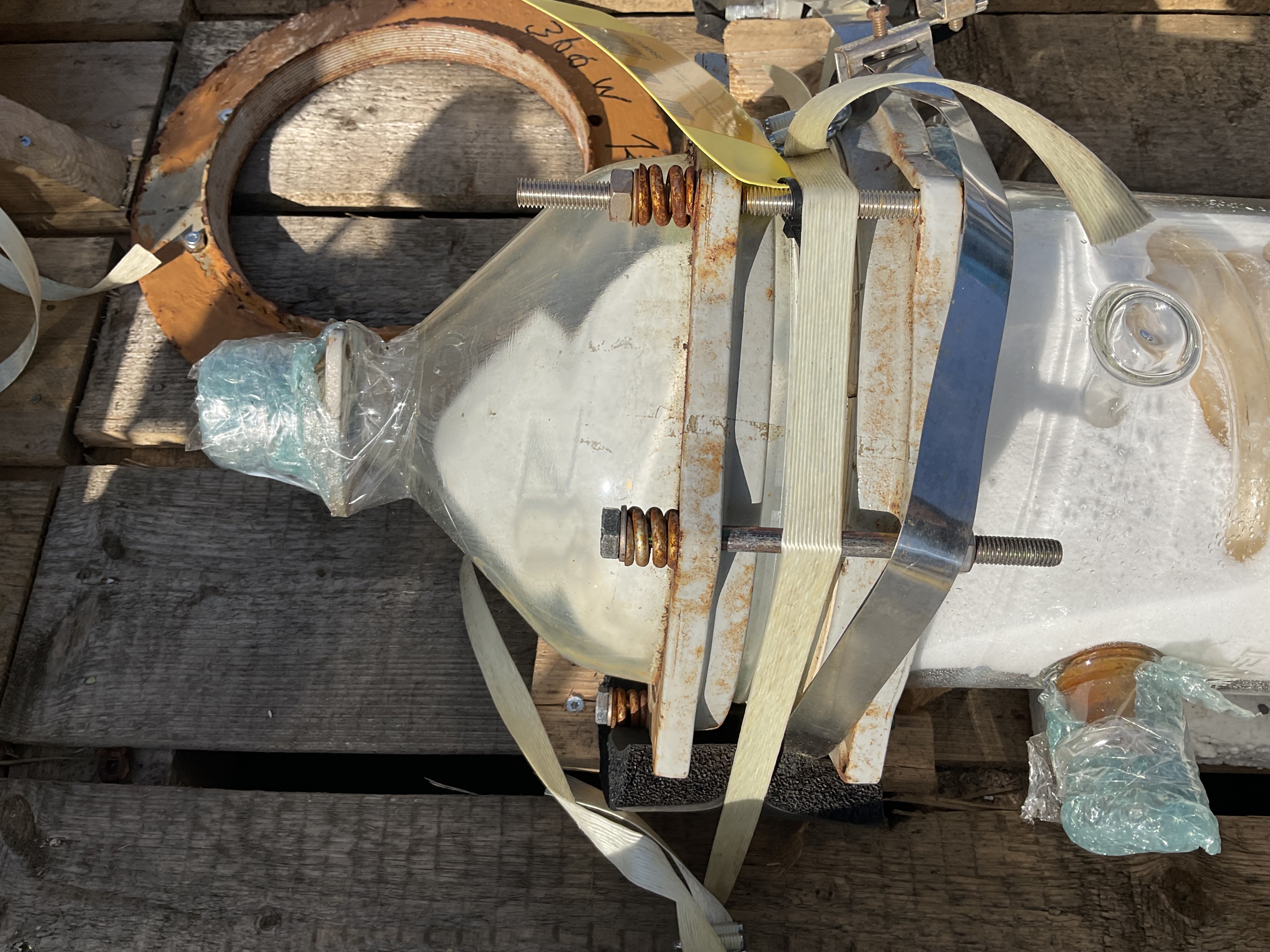 Maschine: QVF GLASSTECHNIK Glass spiral 1,5m² - Shell and tube heat exchanger Rohrbündelwärmetauscher