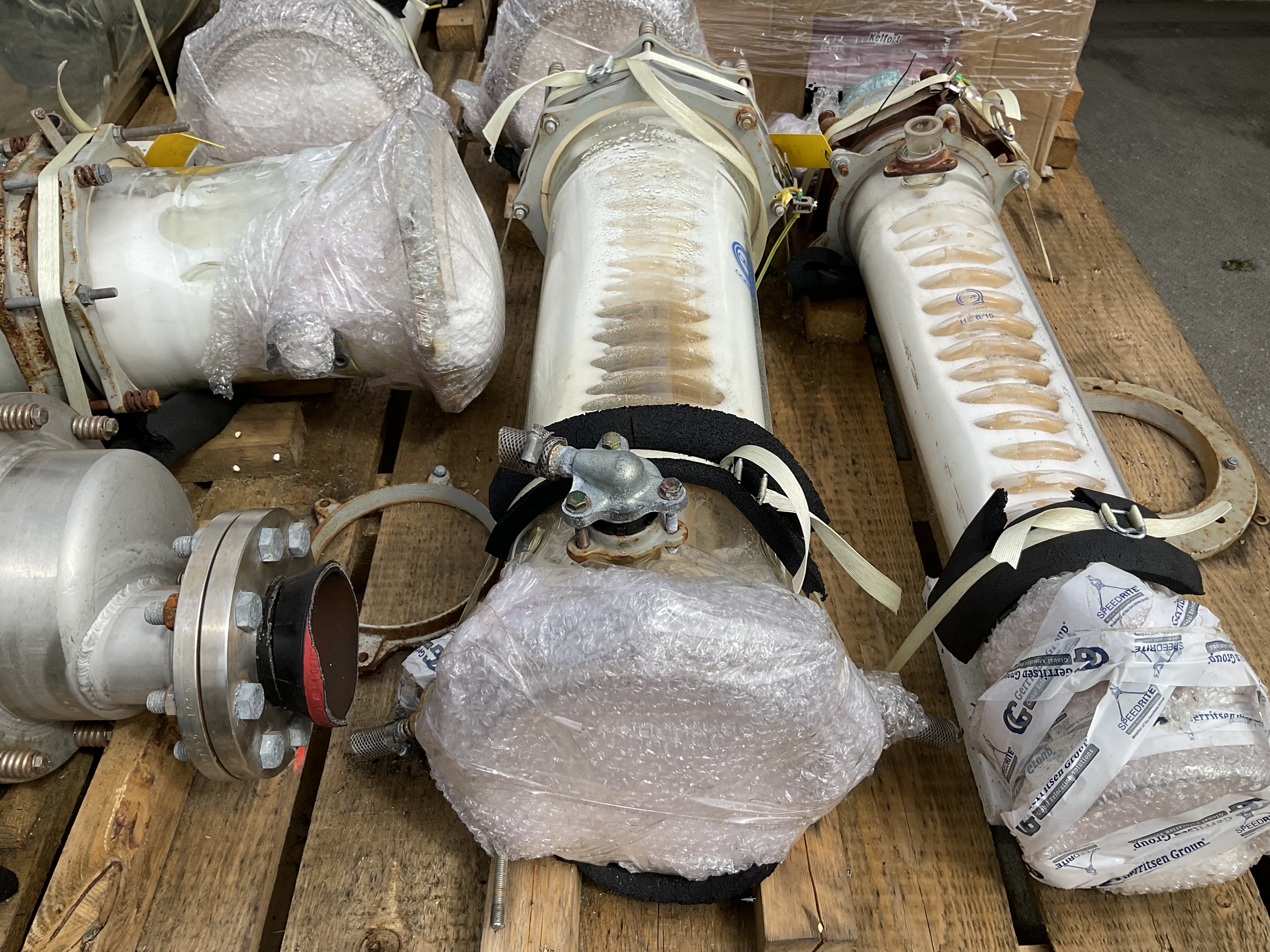 Maschine: QVF GLASSTECHNIK Glass spiral 5m² - Shell and tube heat exchanger Rohrbündelwärmetauscher