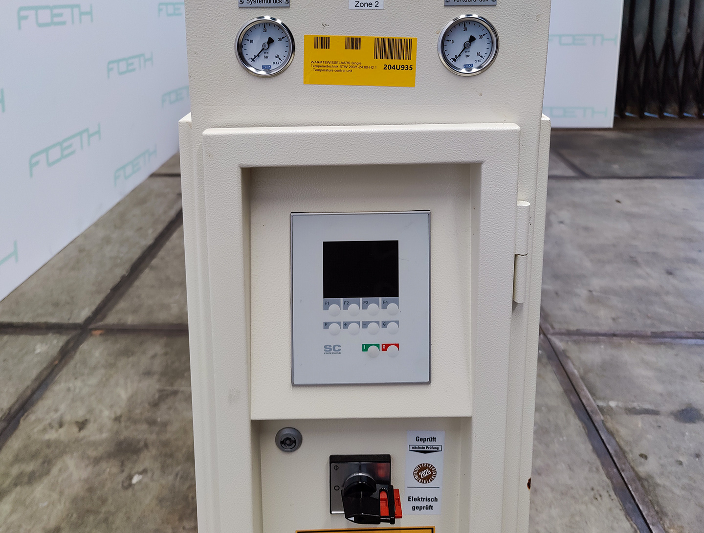 Maschine: SINGLE TEMPERIERTECHNIK STW 200/1-24.60-H2.1 - Temperature control unit Temperiergeräte