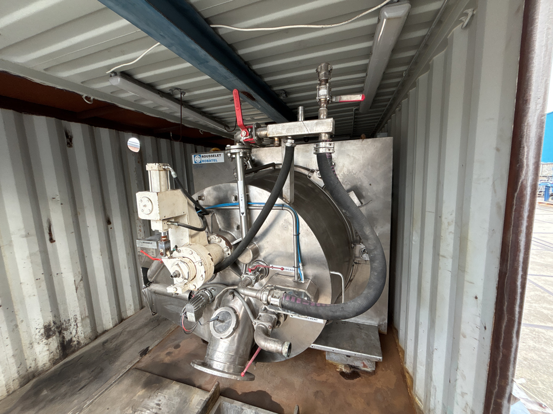 Maschine: ROUSSELET EHBL 1053-DRG (mounted in 20-foot container) - Pee Schälzentrifugen