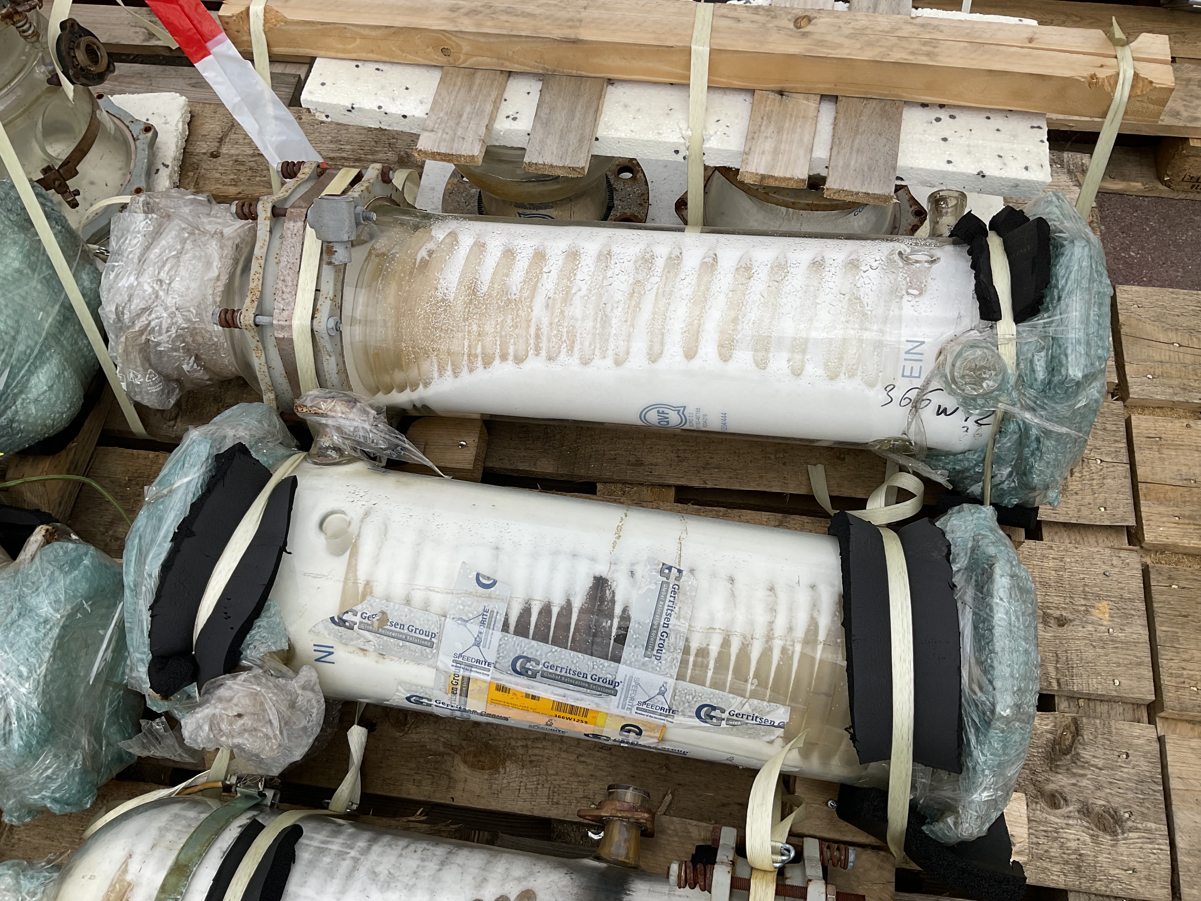 Maschine: QVF GLASSTECHNIK Glass spiral 5 m² - Shell and tube heat exchanger Rohrbündelwärmetauscher