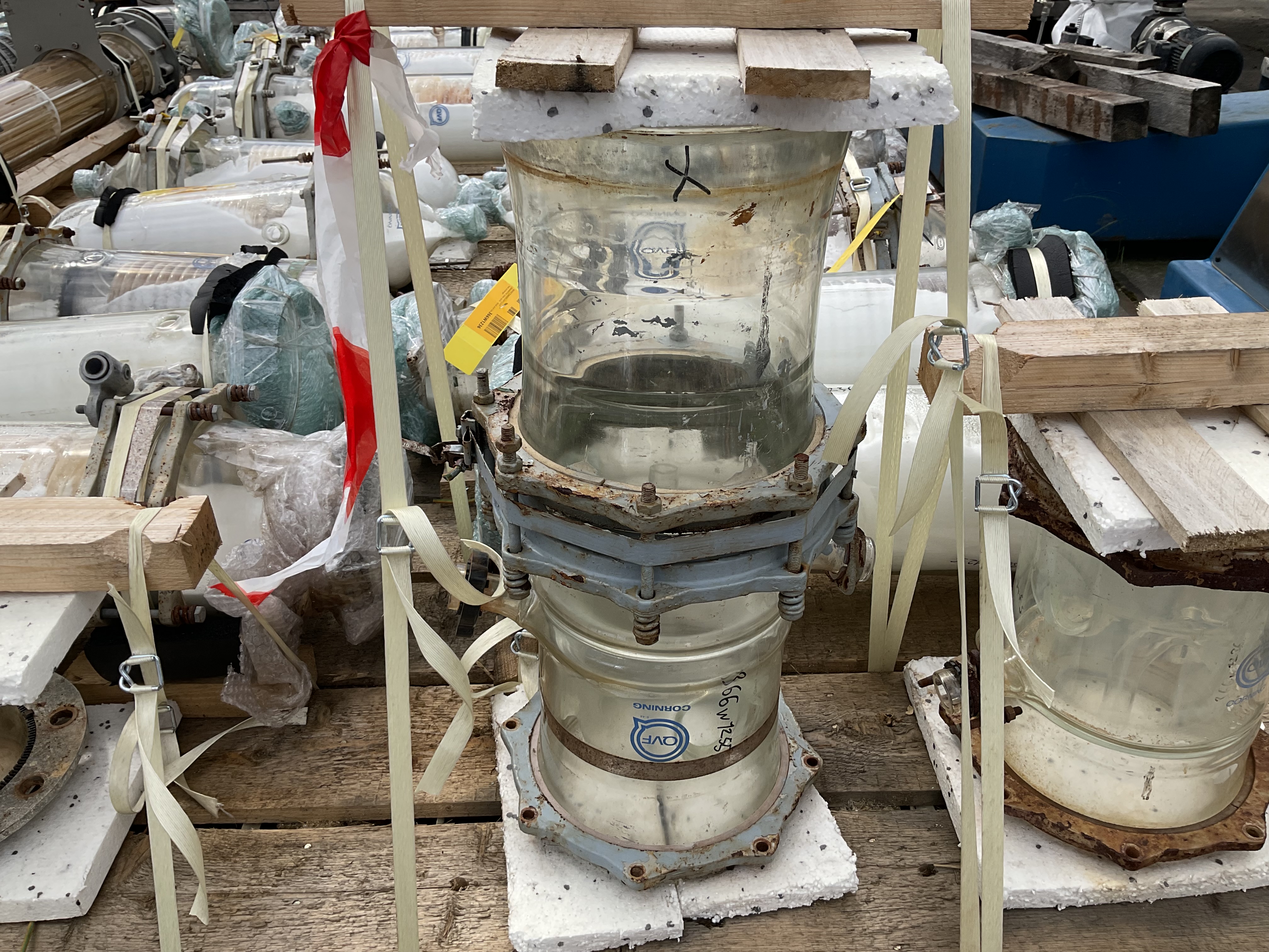 Maschine: QVF GLASSTECHNIK Glass spiral 5 m² - Shell and tube heat exchanger Rohrbündelwärmetauscher