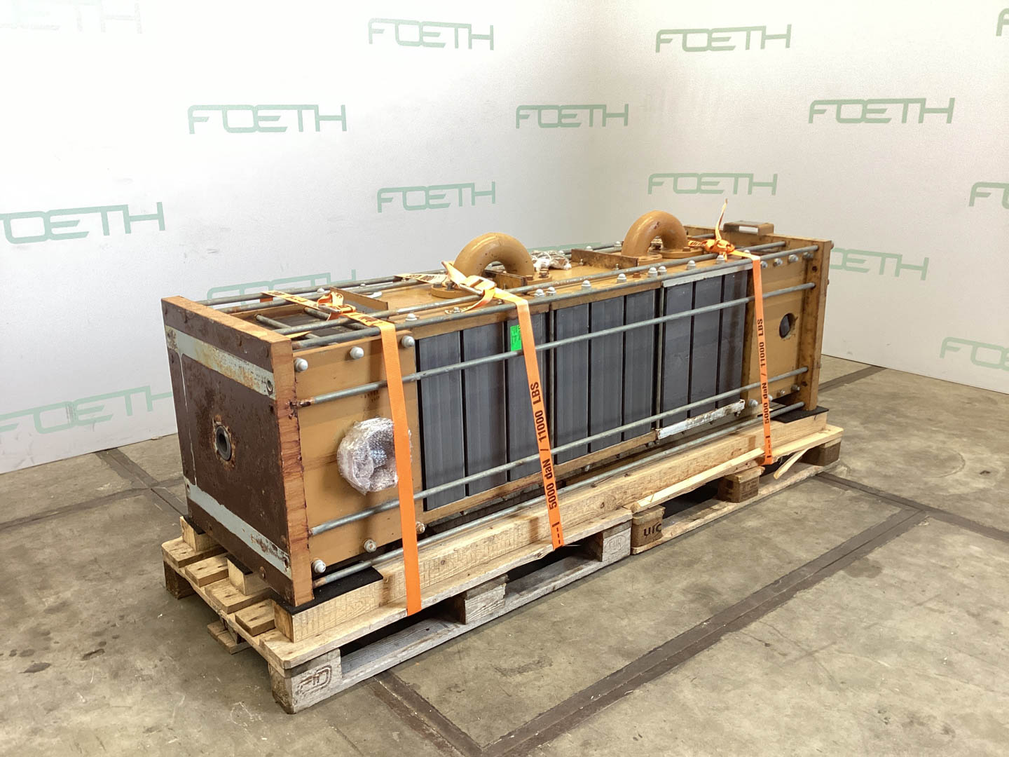 Maschine: VICARB DEUTSCHLAND Block Graphite 16,2 m² - Shell and tube heat exc Rohrbündelwärmetauscher