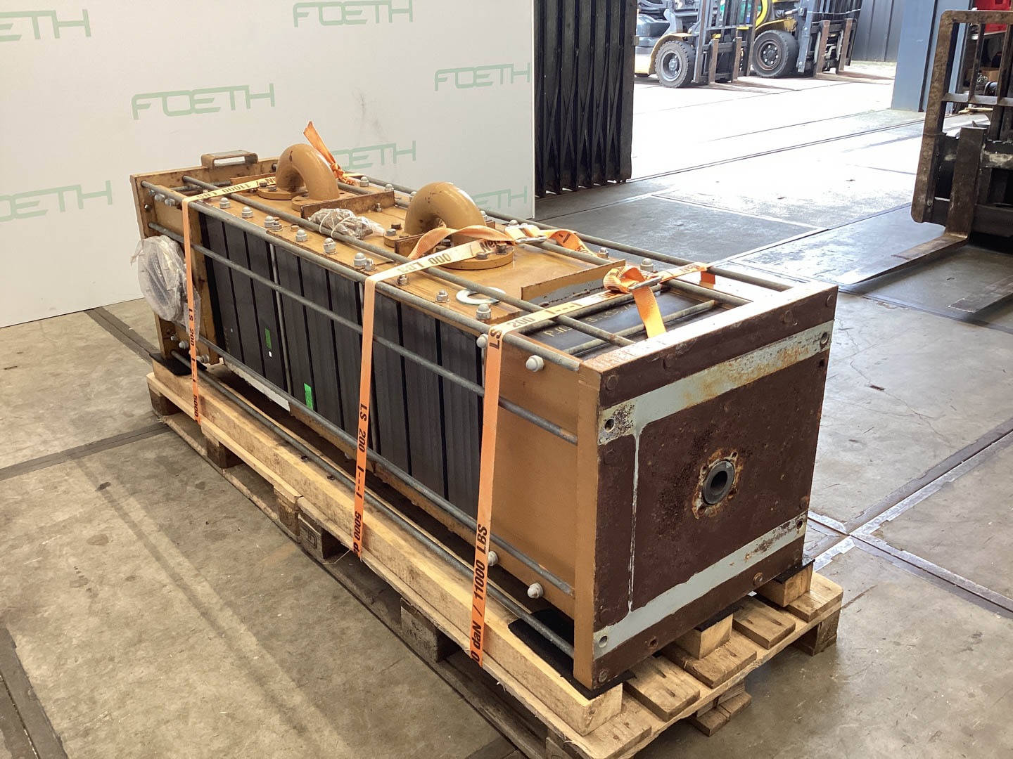 Maschine: VICARB DEUTSCHLAND Block Graphite 16,2 m² - Shell and tube heat exc Rohrbündelwärmetauscher