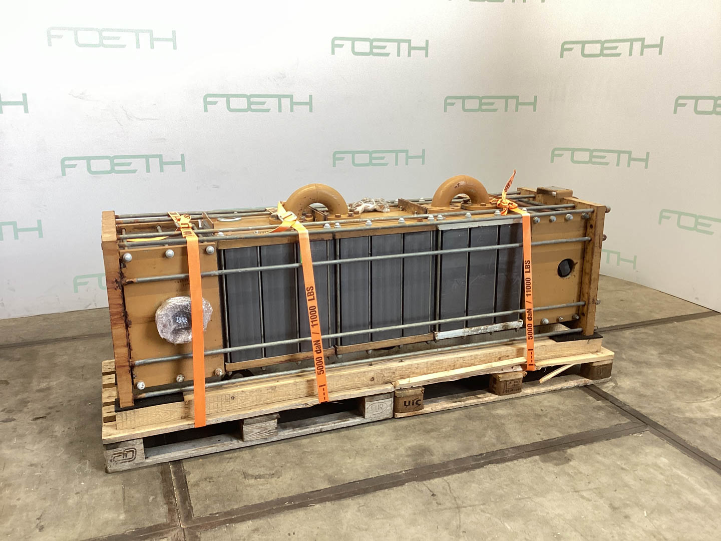 Maschine: VICARB DEUTSCHLAND Block Graphite 16,2 m² - Shell and tube heat exc Rohrbündelwärmetauscher