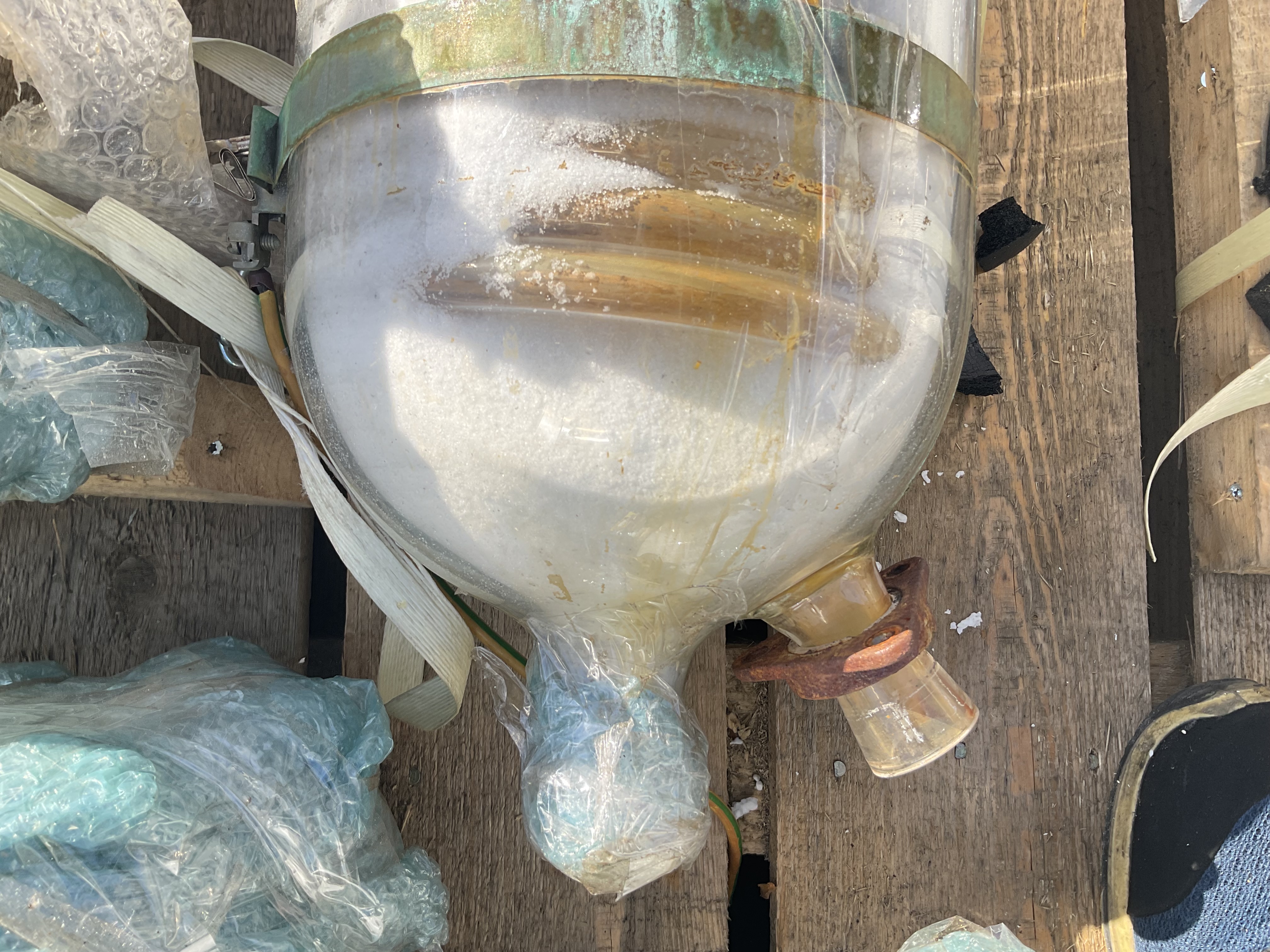 Maschine: QVF GLASSTECHNIK Glass spiral 1,5m² - Shell and tube heat exchanger Rohrbündelwärmetauscher