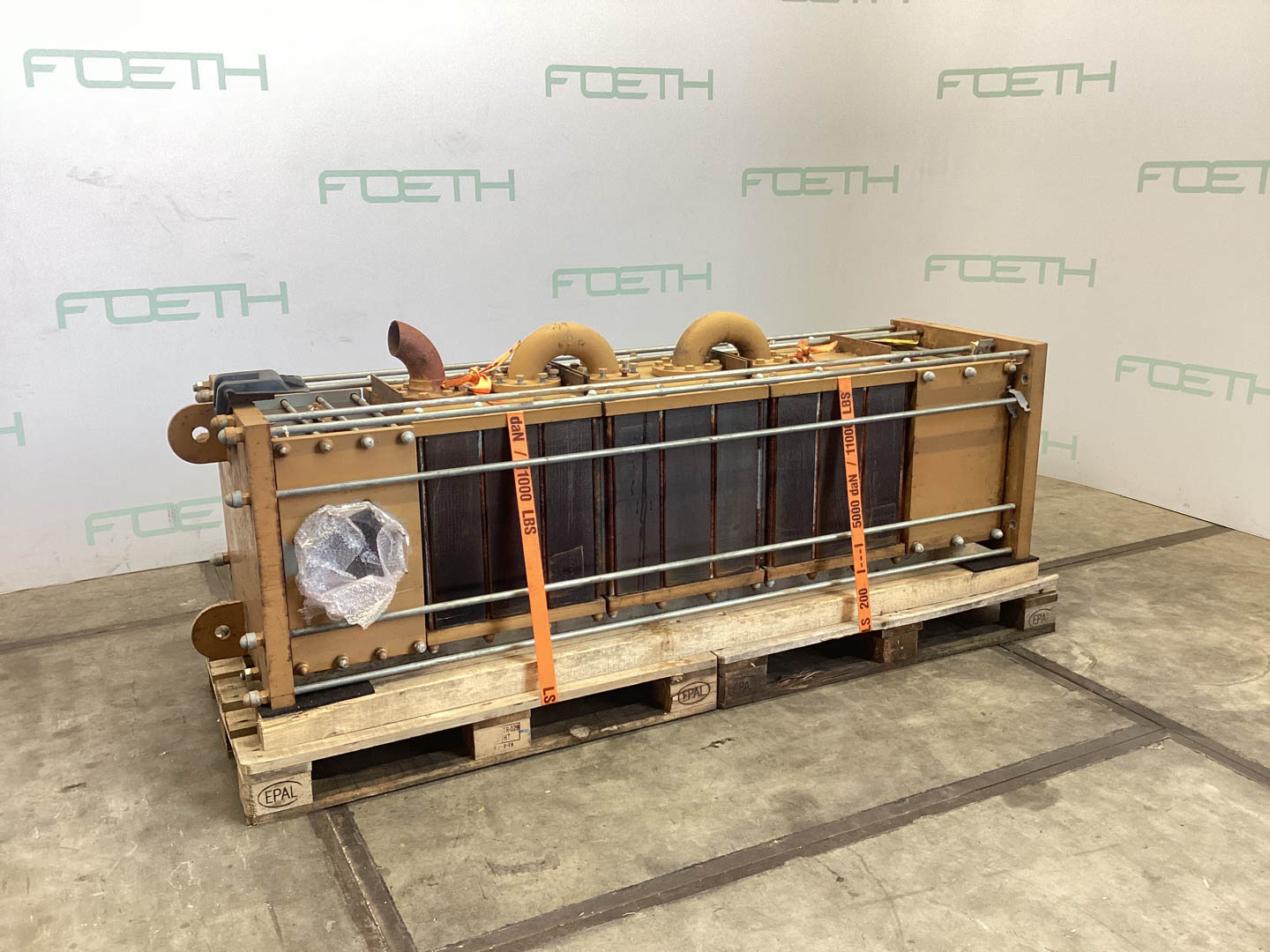 Maschine: VICARB DEUTSCHLAND Block Graphite 16,2 m² - Shell and tube heat exc Rohrbündelwärmetauscher