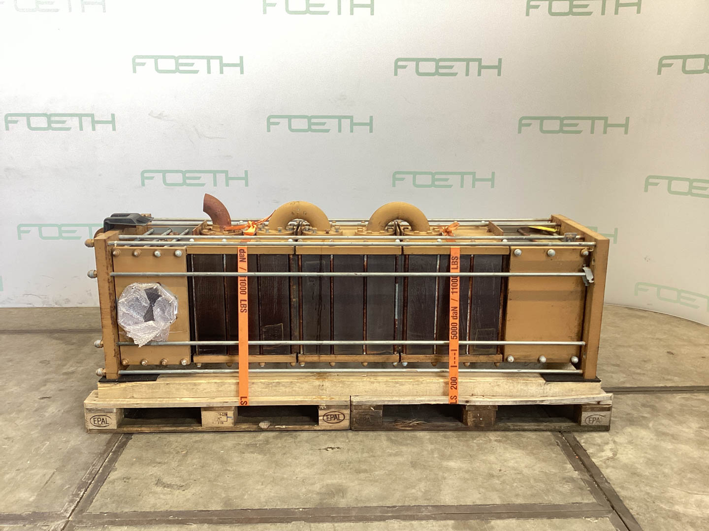 Maschine: VICARB DEUTSCHLAND Block Graphite 16,2 m² - Shell and tube heat exc Rohrbündelwärmetauscher