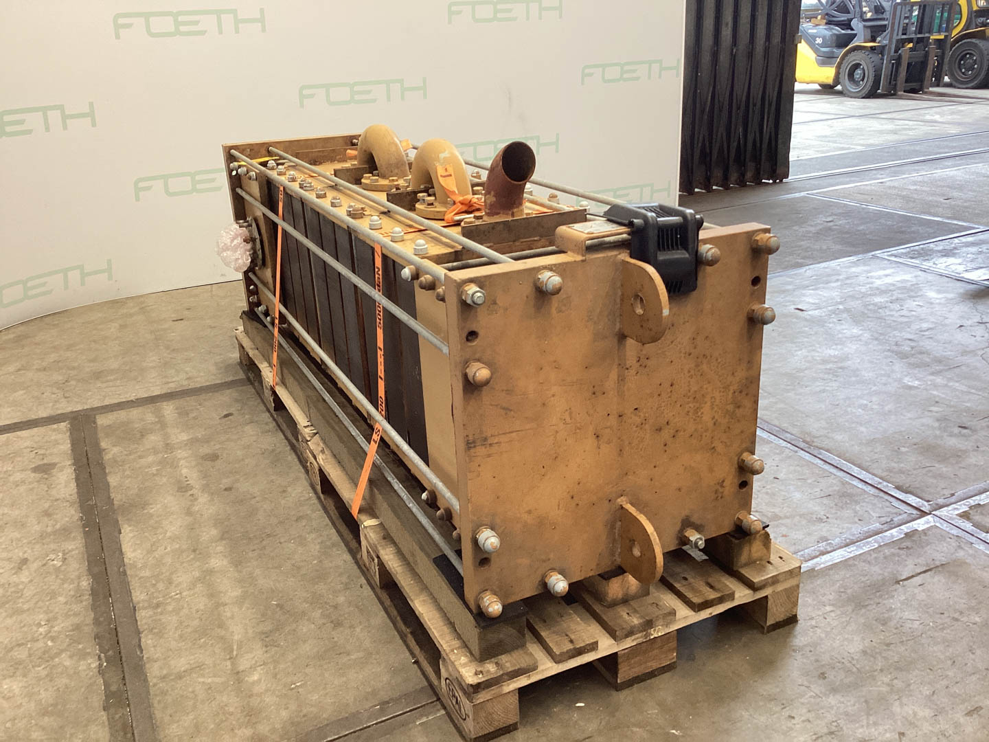 Maschine: VICARB DEUTSCHLAND Block Graphite 16,2 m² - Shell and tube heat exc Rohrbündelwärmetauscher