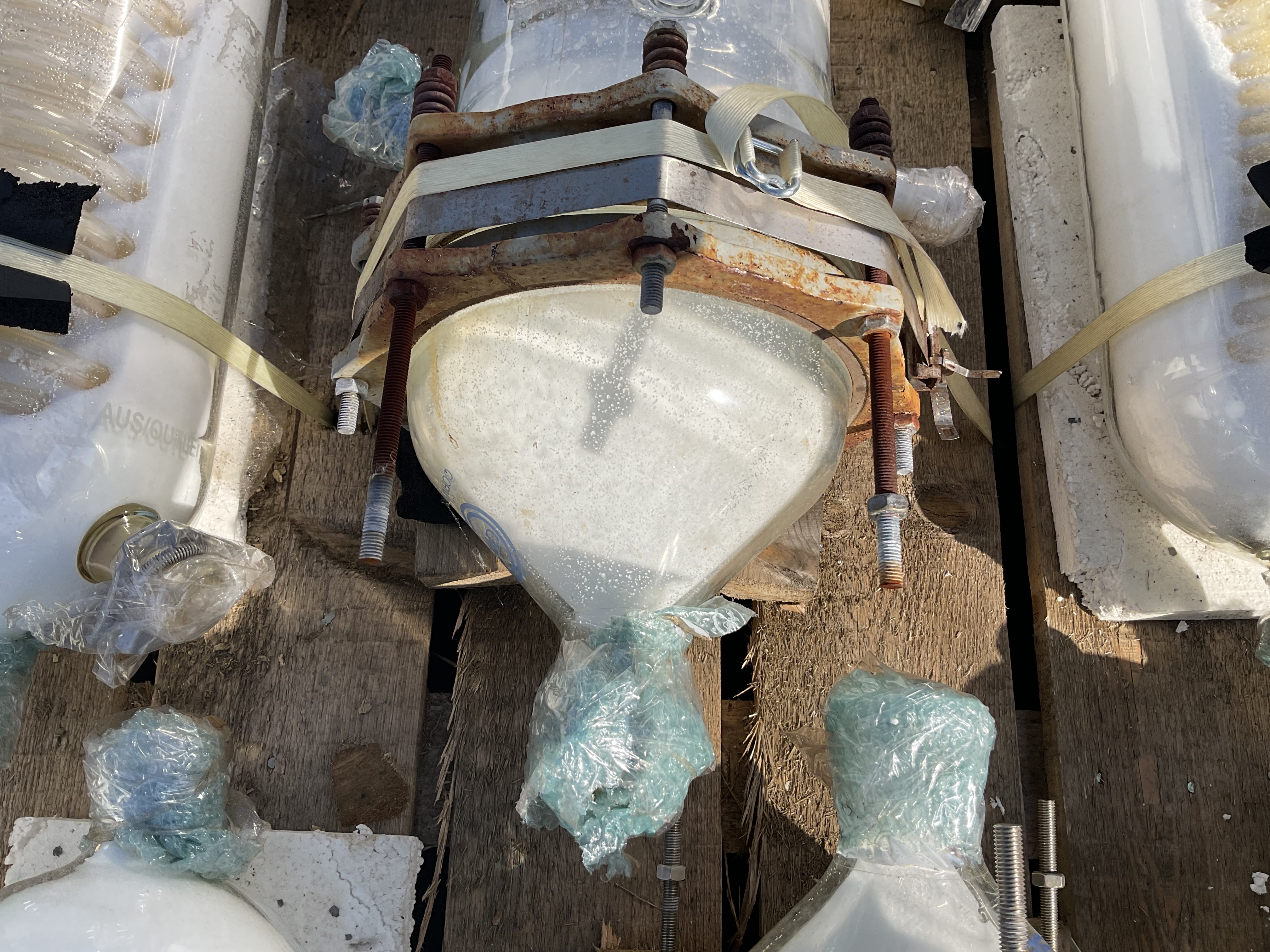 Maschine: QVF GLASSTECHNIK Glass spiral 1,5 m² - Shell and tube heat exchange Rohrbündelwärmetauscher