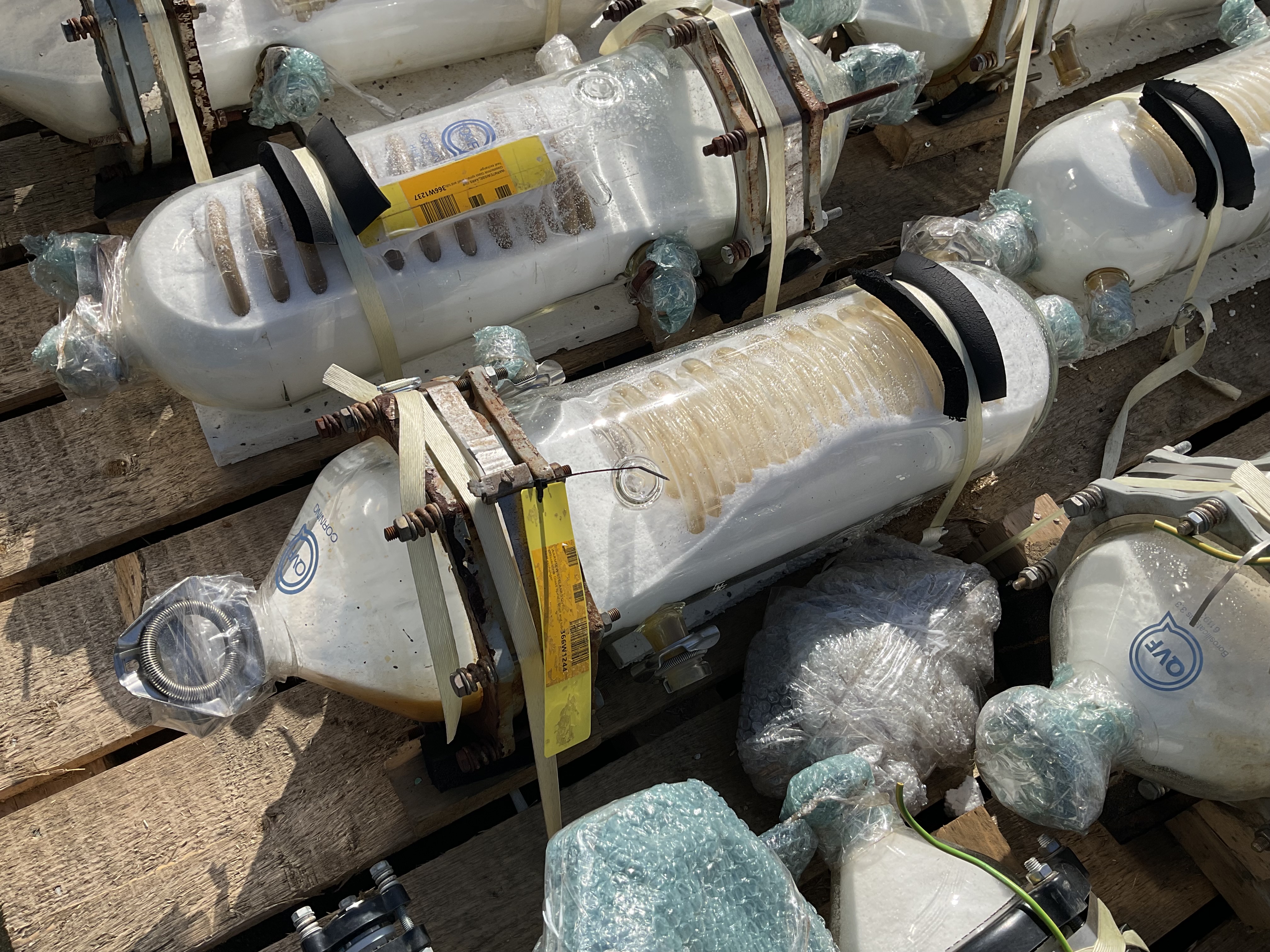 Maschine: QVF GLASSTECHNIK Glass spiral 1,5 m² - Shell and tube heat exchange Rohrbündelwärmetauscher