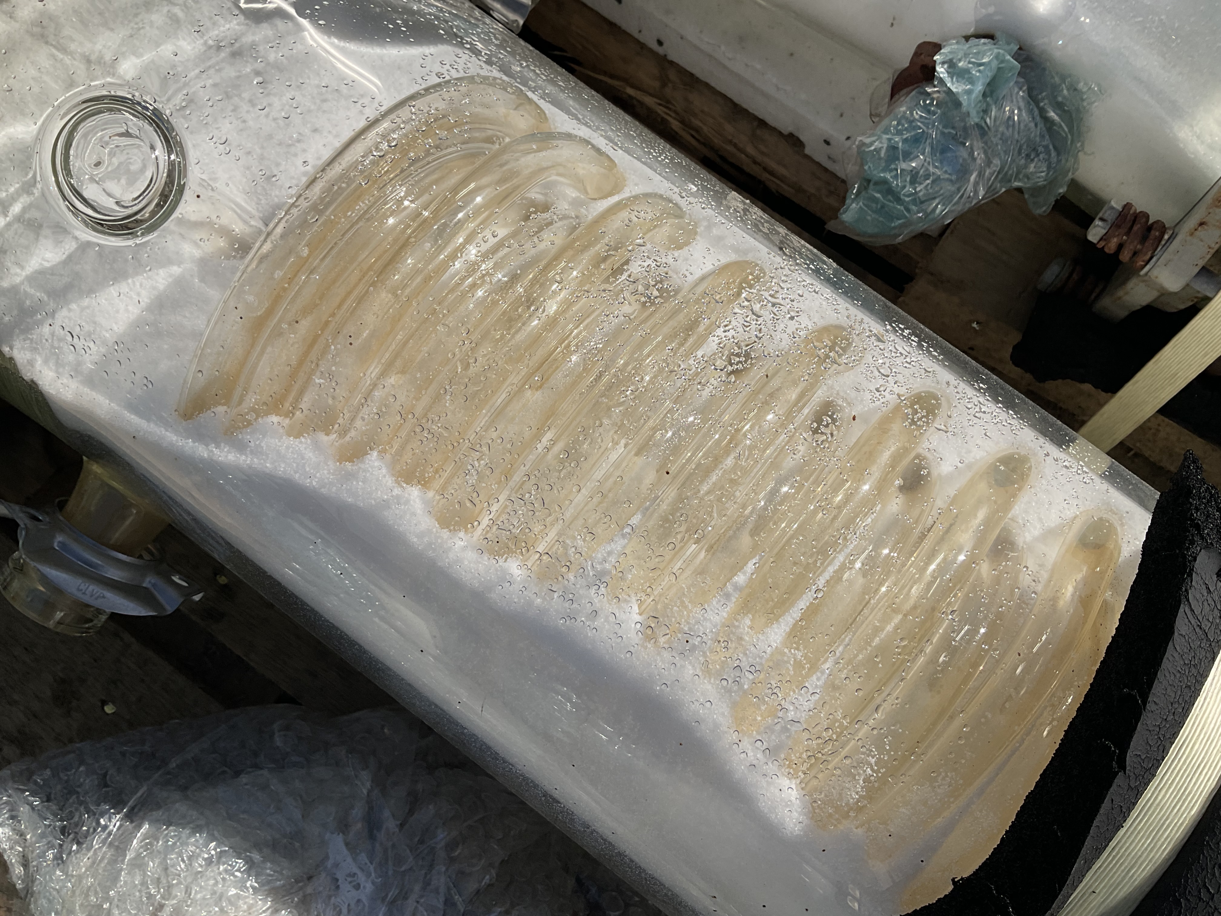 Maschine: QVF GLASSTECHNIK Glass spiral 1,5 m² - Shell and tube heat exchange Rohrbündelwärmetauscher