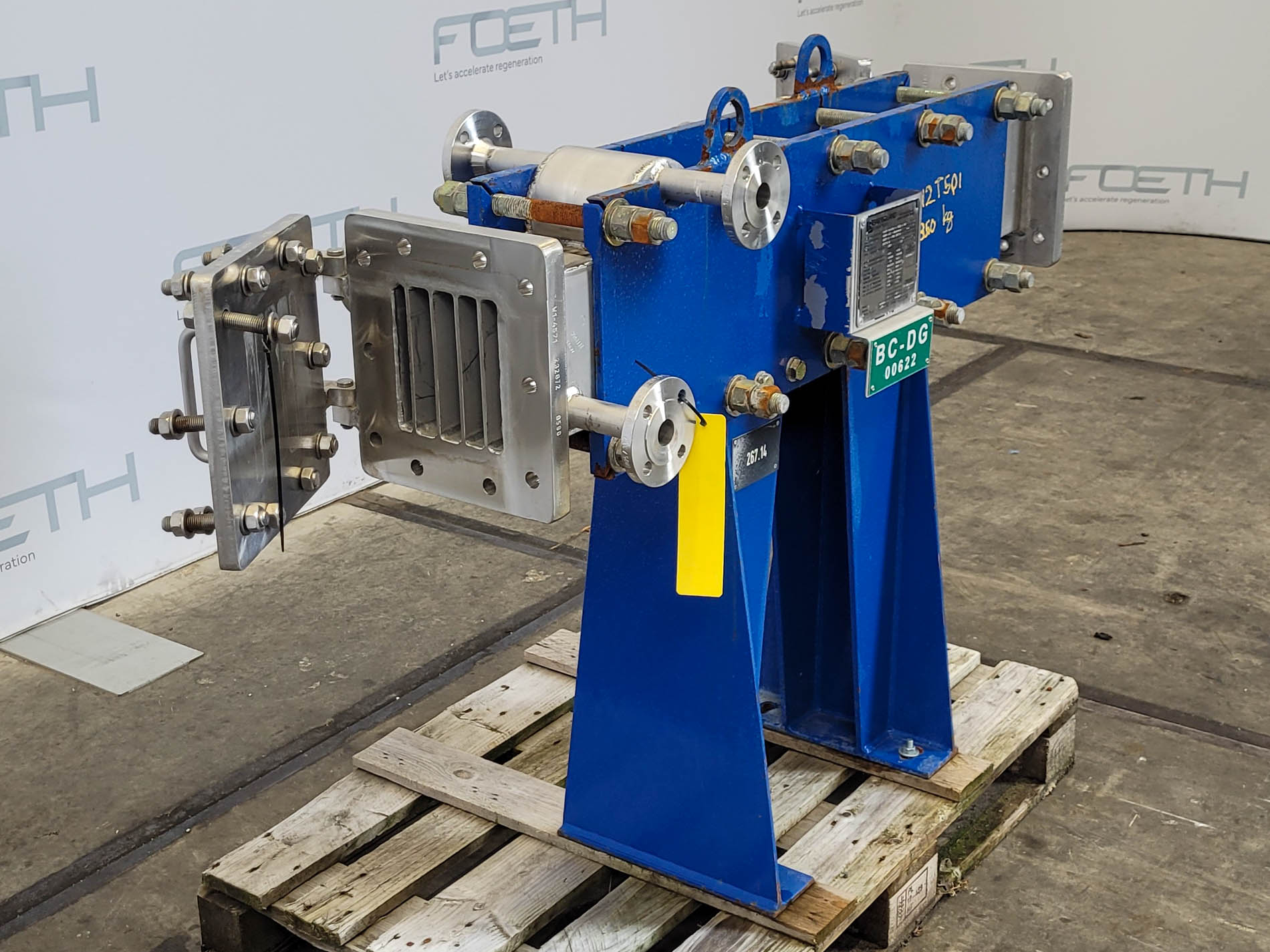 Maschine: BARRIQUAND IXAP 5+4/8x1 x 1000 x 160 - 1,9 m² - Plate heat ex Plattenwärmetauscher