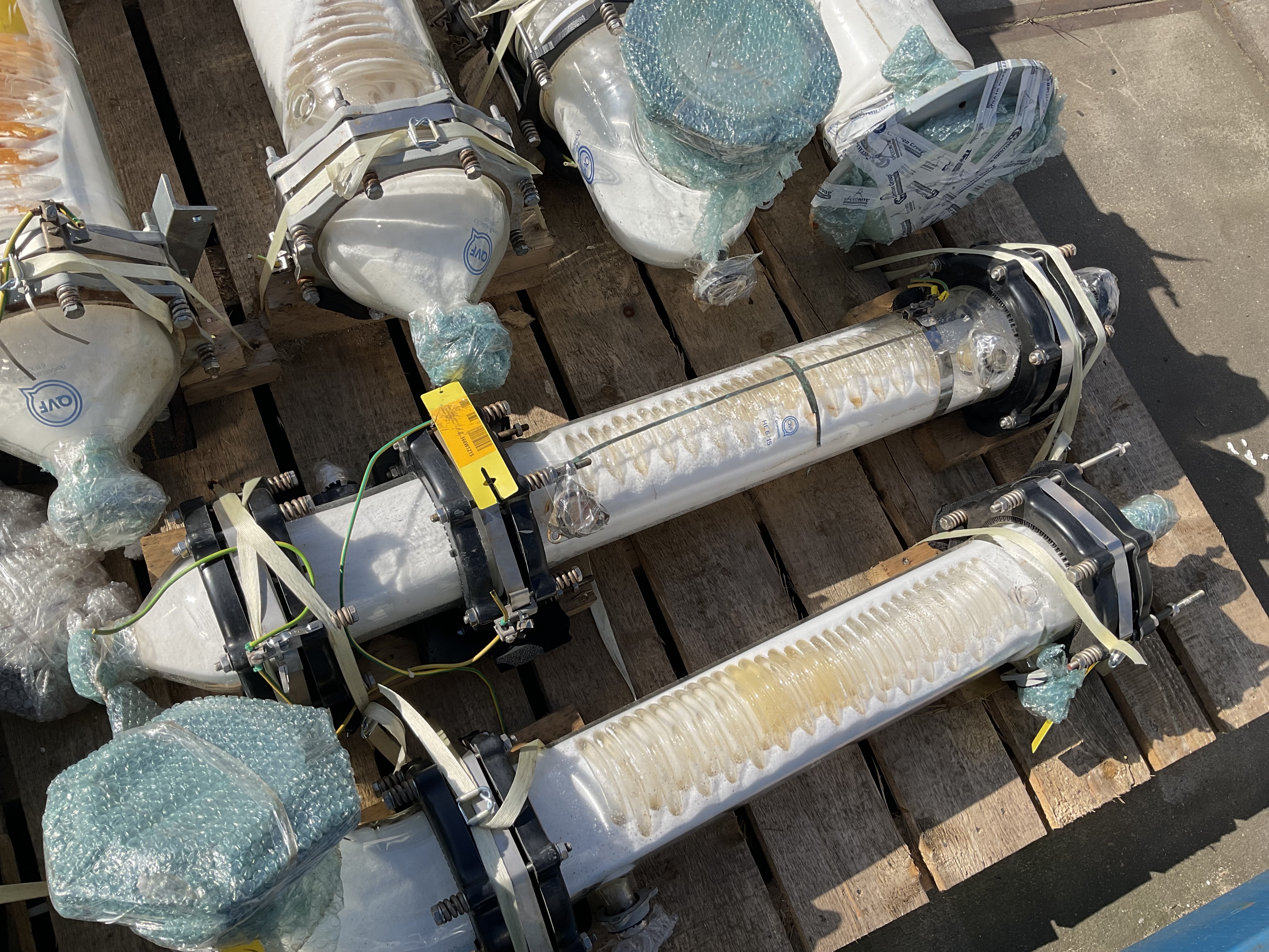 Maschine: QVF GLASSTECHNIK Glass spiral 1,5m² - Shell and tube heat exchanger Rohrbündelwärmetauscher