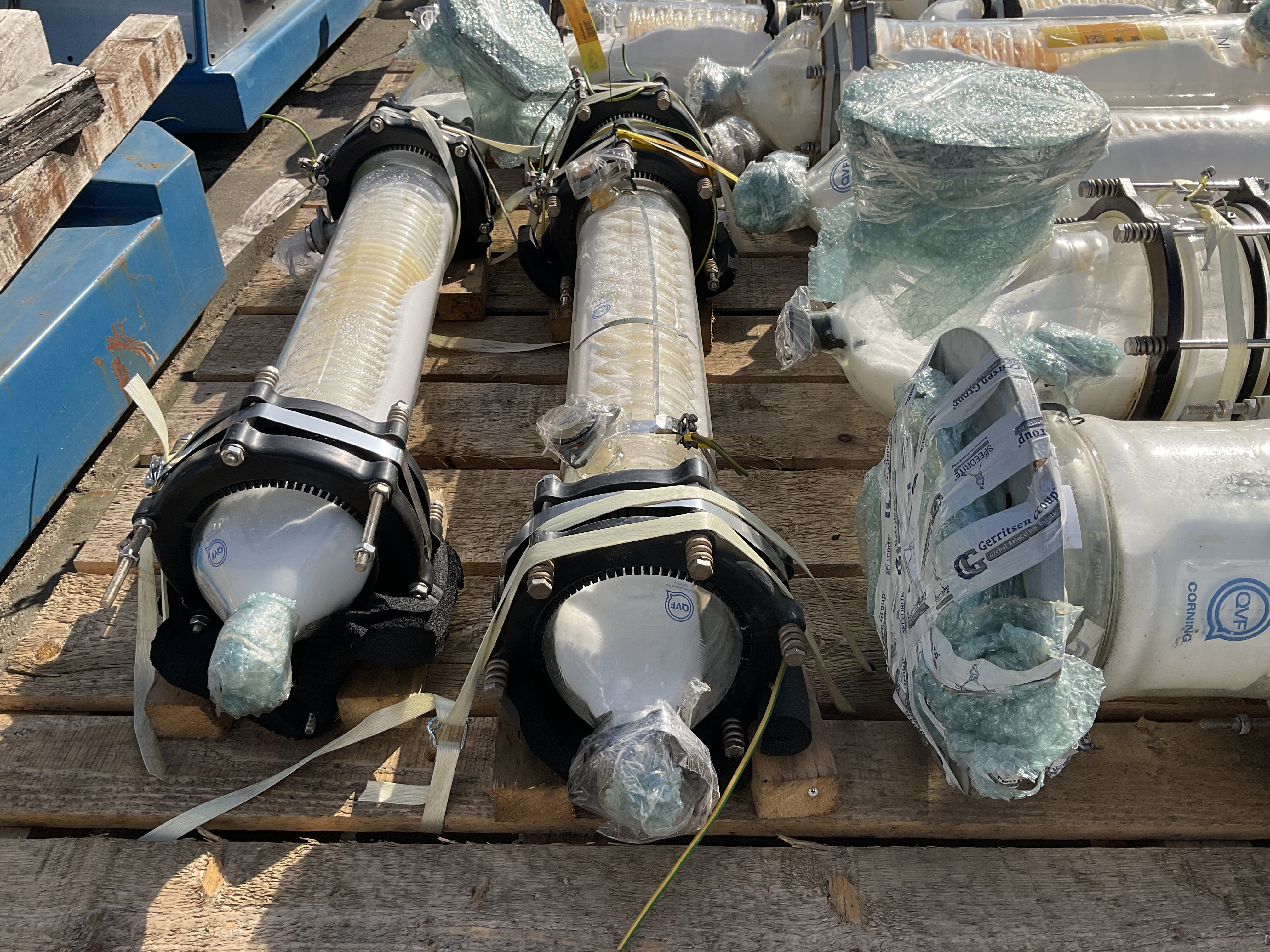 Maschine: QVF GLASSTECHNIK Glass spiral 1,5m² - Shell and tube heat exchanger Rohrbündelwärmetauscher