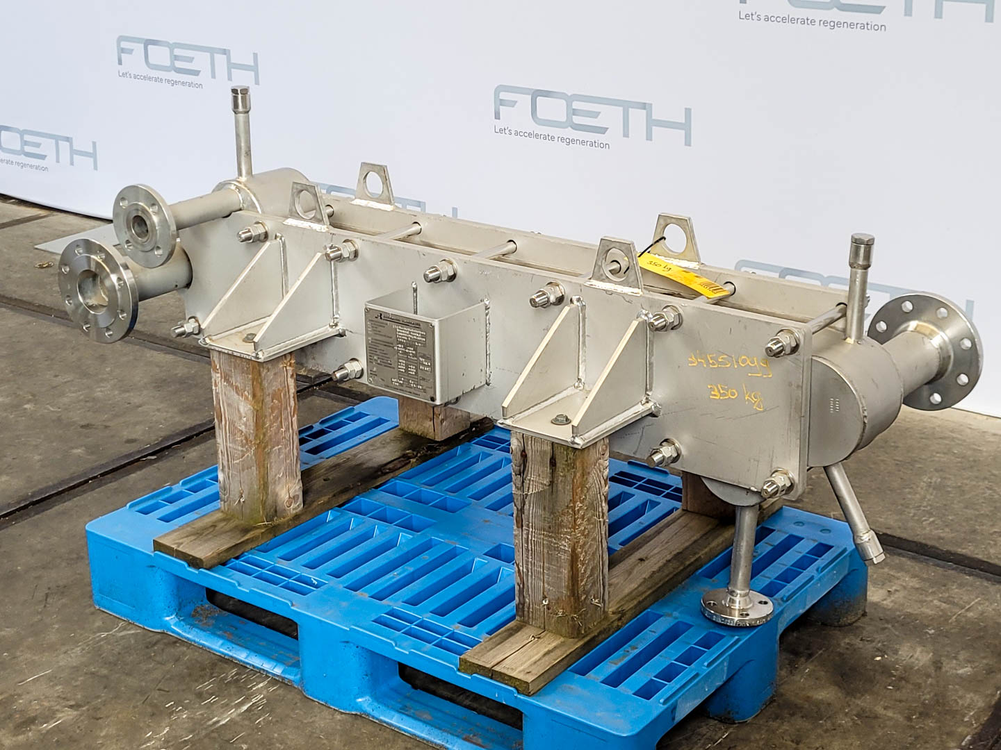 Maschine: BARRIQUAND IXS 2x4+5/3x4x1250x160 - 3,6 m² - Plate heat excha Plattenwärmetauscher