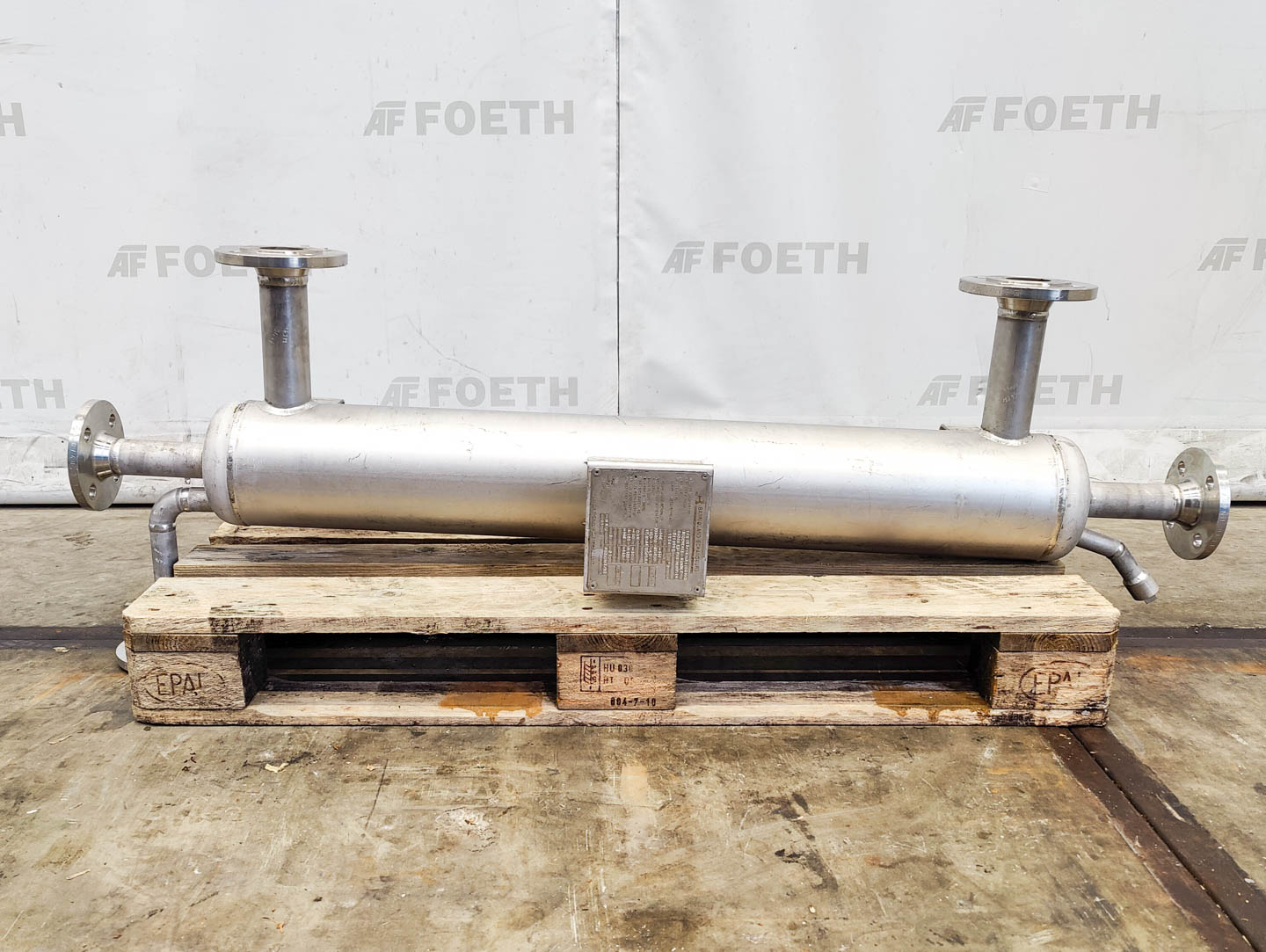 Maschine: BARRIQUAND Platular IJS 1x9/1x10x110x1000 2,2 m² - Plate heat Plattenwärmetauscher