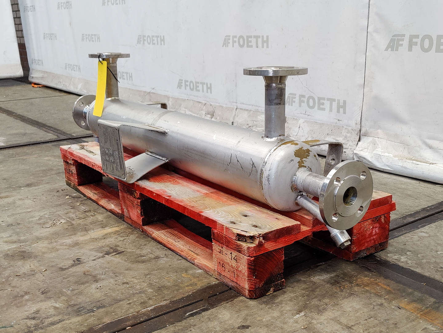 Maschine: BARRIQUAND Platular IJS 1x9/1x10x110x1000 2,2 m² - Plate heat Plattenwärmetauscher