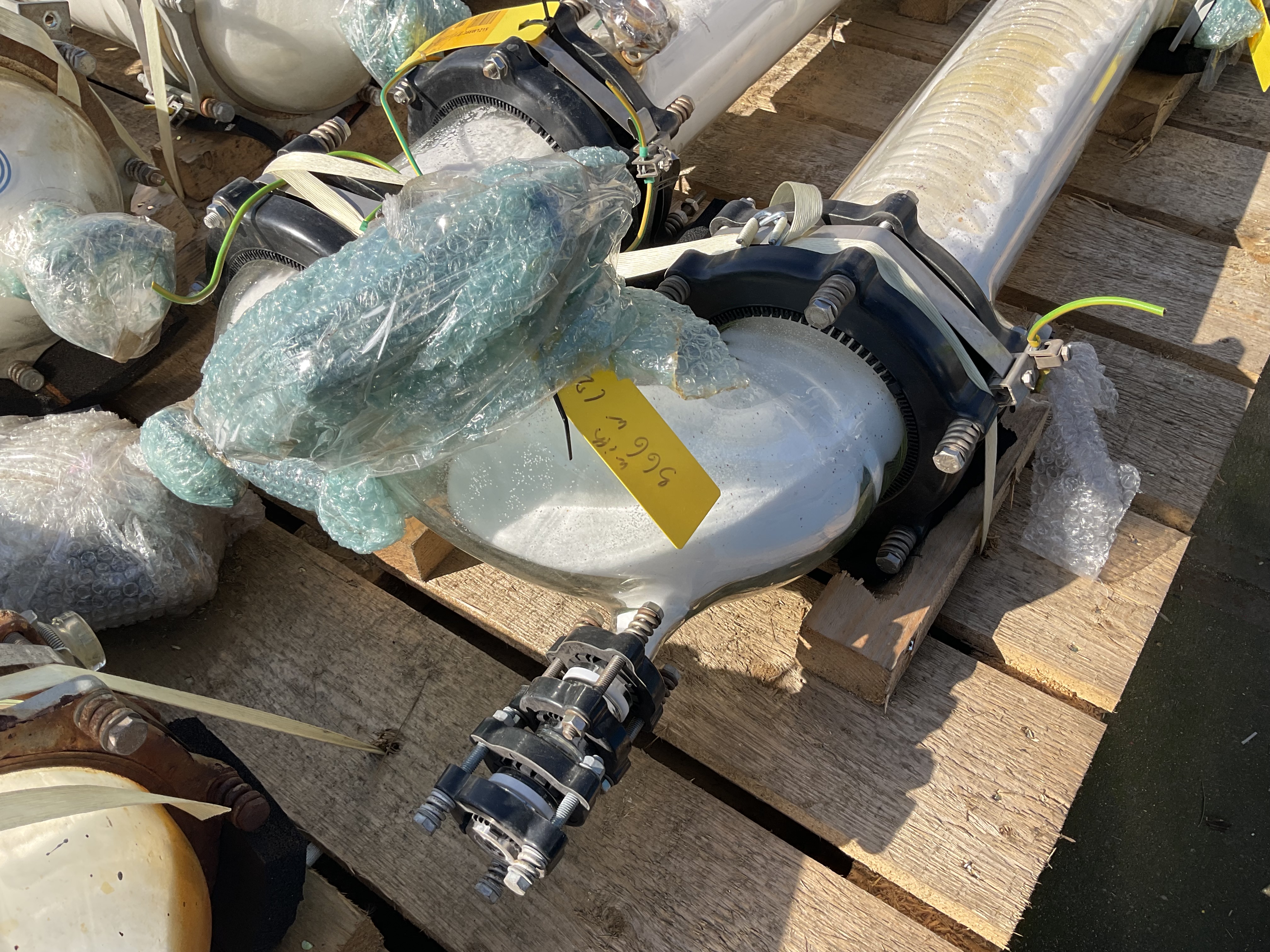 Maschine: QVF GLASSTECHNIK Glass spiral 1,5m² - Shell and tube heat exchanger Rohrbündelwärmetauscher