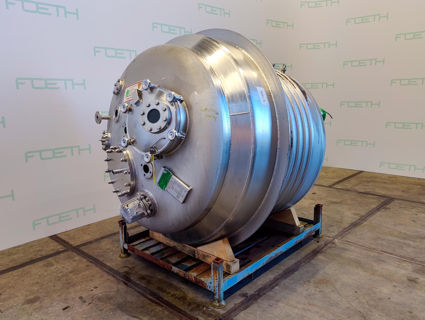 Maschine: ALBI ALOIS BINDERBERGER 2500 Ltr. - Bioreactor - Stainless Steel Reactor Edelstahlreaktoren