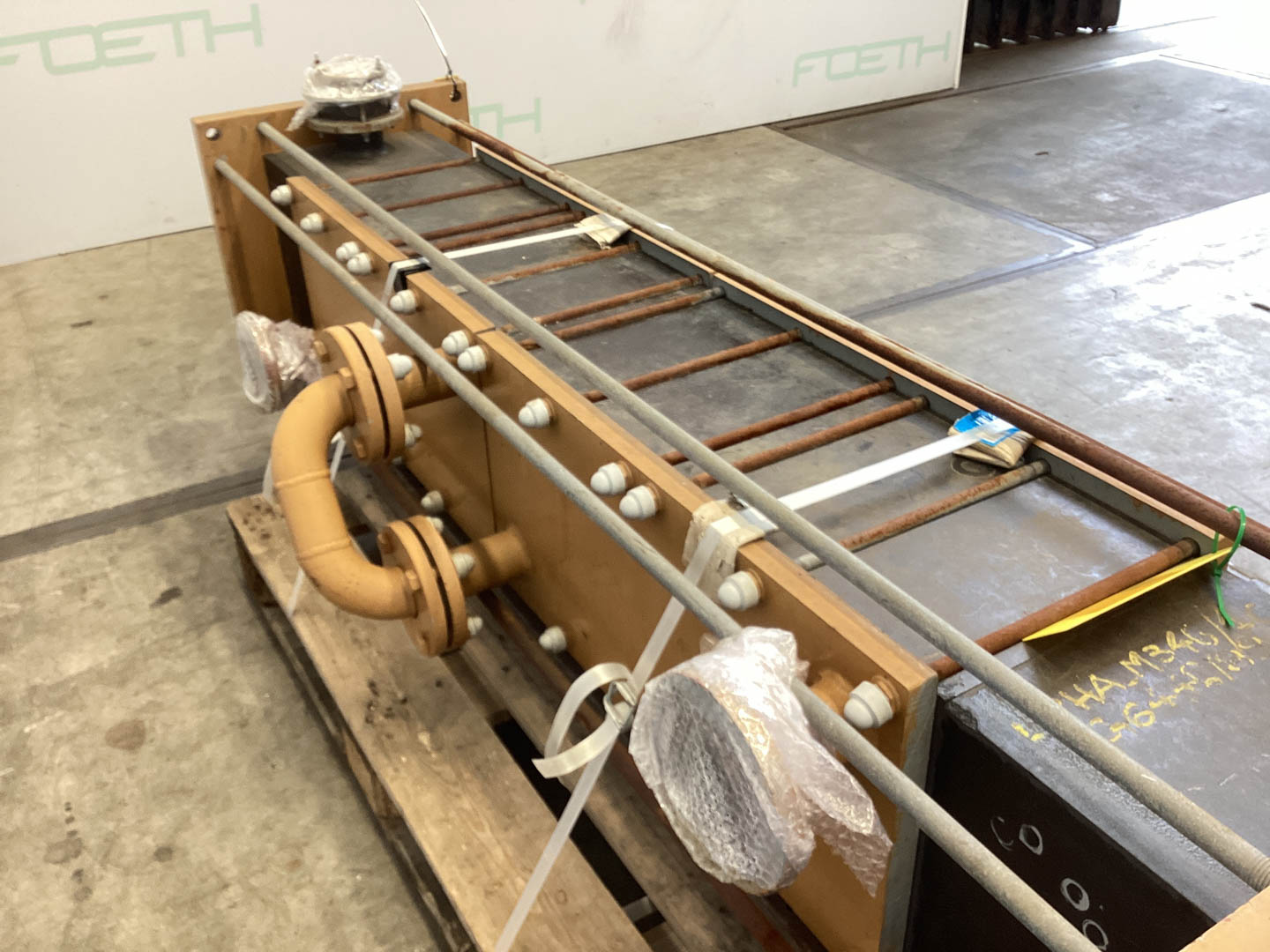 Maschine: VICARB DEUTSCHLAND Block Graphite 16,2 m2 - Shell and tube heat exc Rohrbündelwärmetauscher