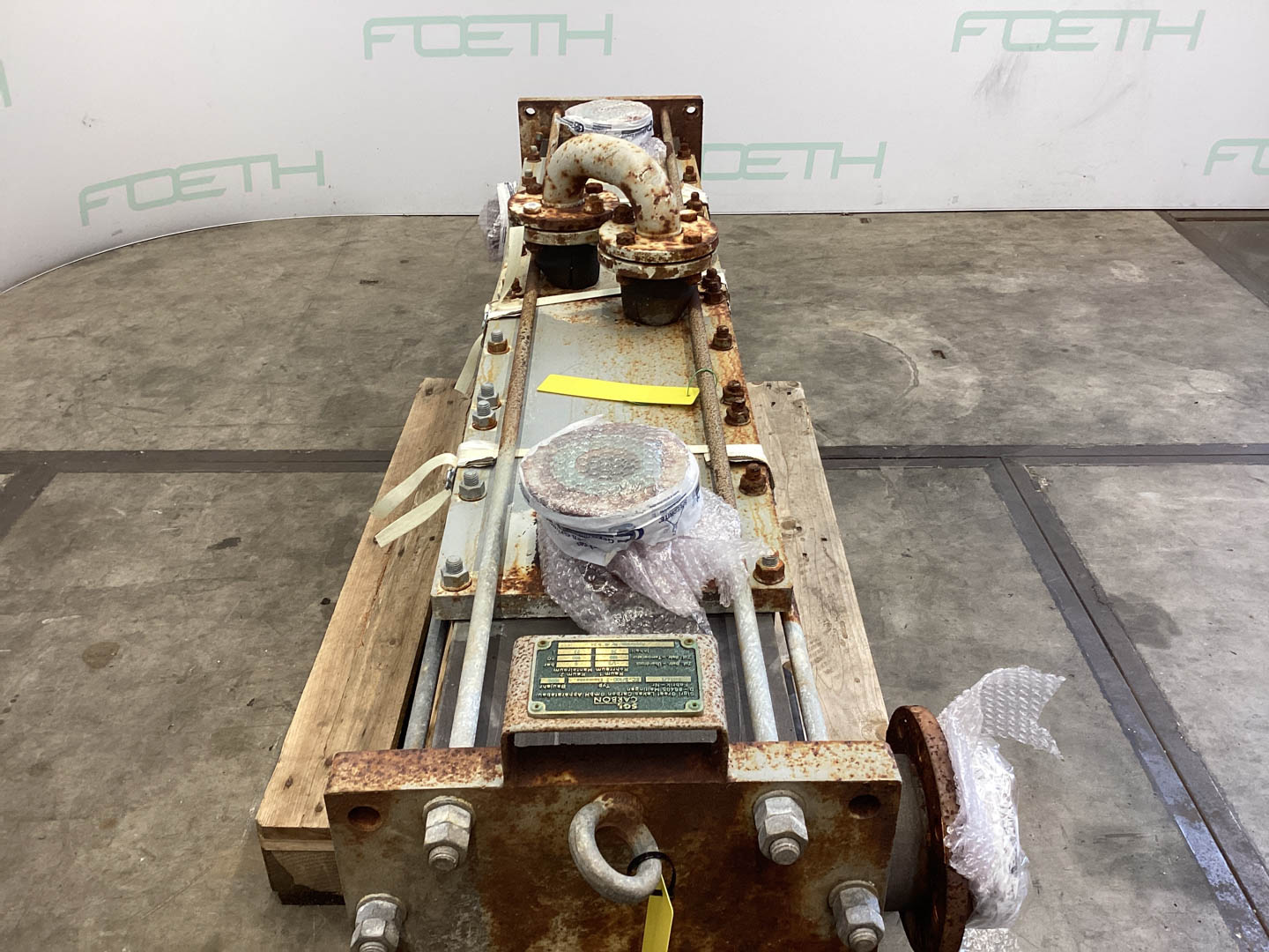 Maschine: SGL CARBON EC-3/100-2 - Shell and tube heat exchanger Rohrbündelwärmetauscher