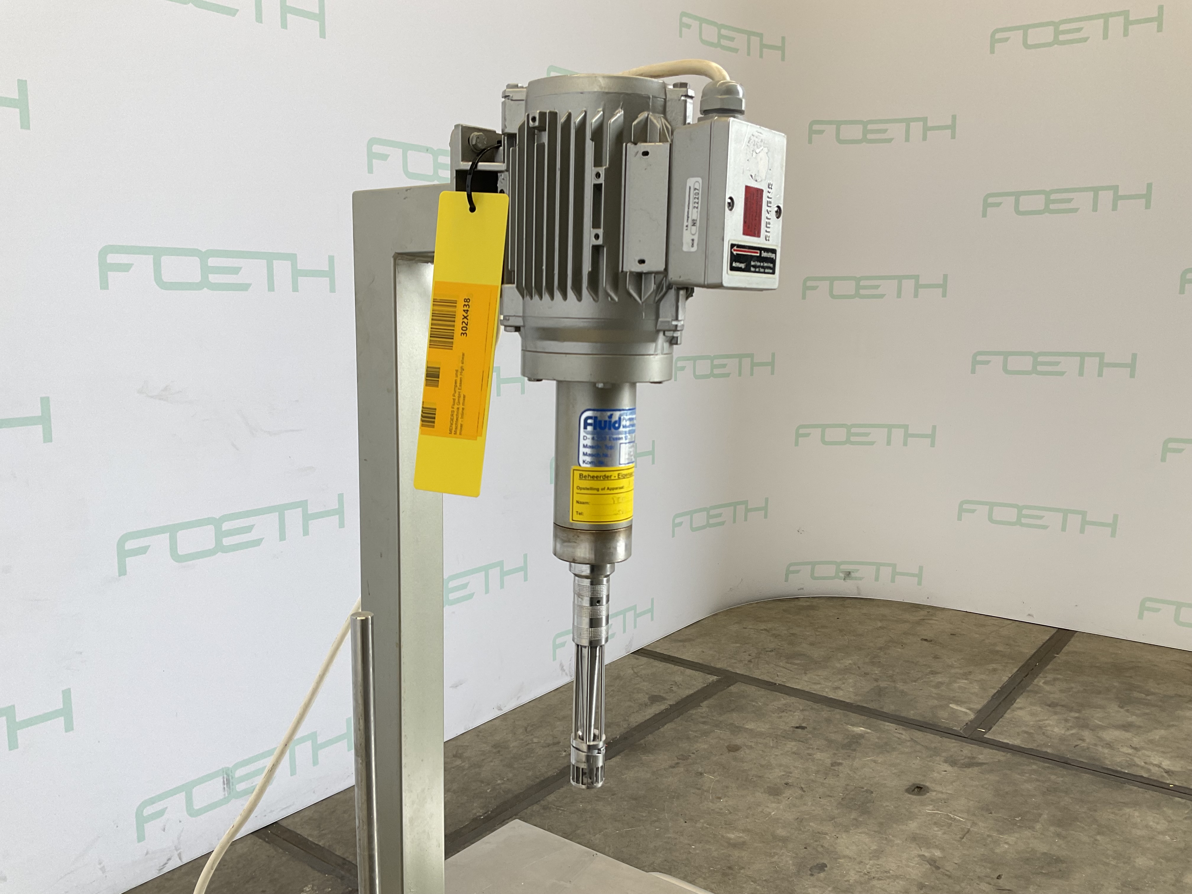 Maschine: FLUID PUMPEN UND MISCHTECHNIK  ESSEN High shear mixer - Stirrer Rührwerke