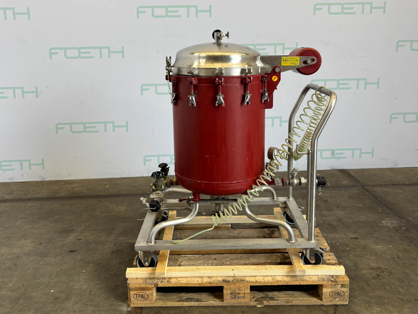 Maschine: GAUTHIER 9 plate 1,35m² - Horizontal plate filter Horizontalplattenfilter