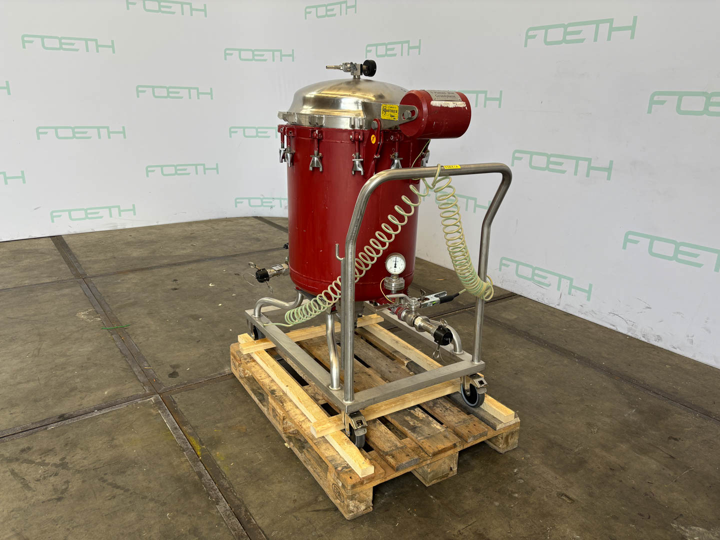 Maschine: GAUTHIER 9 plate 1,35m² - Horizontal plate filter Horizontalplattenfilter