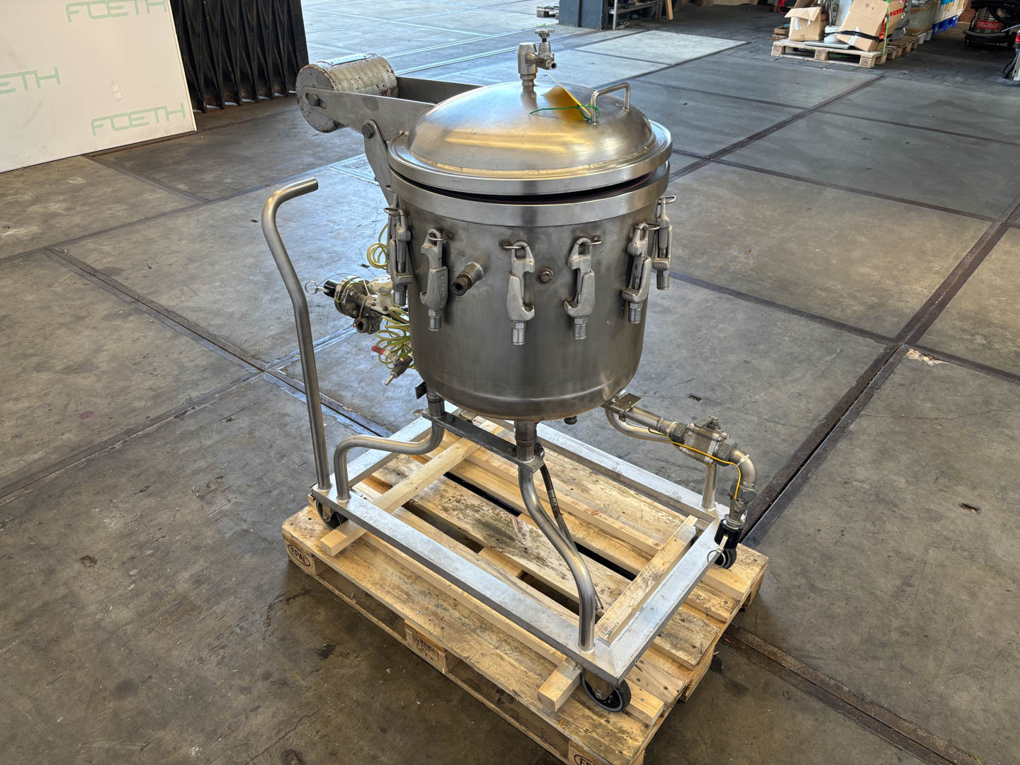 Maschine: GAUTHIER 7 plate 1,05m² - Horizontal plate filter Horizontalplattenfilter