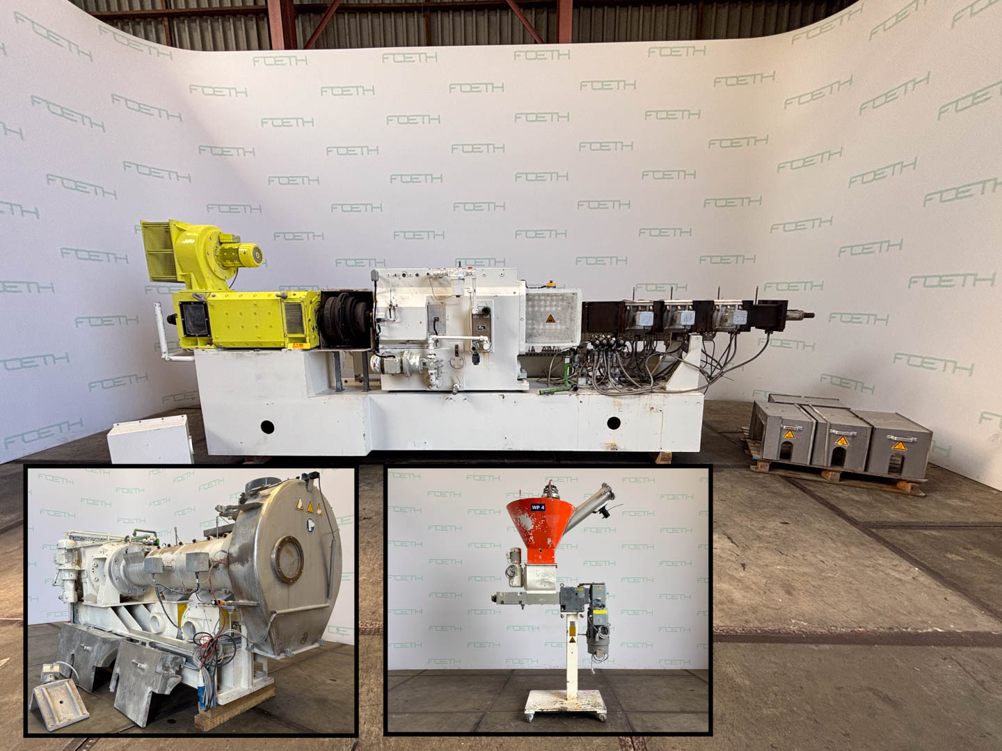 Maschine: COPERION KP-120/250 KombiPlast two-Stage Compounder - Doubl Doppelschneckenextruder