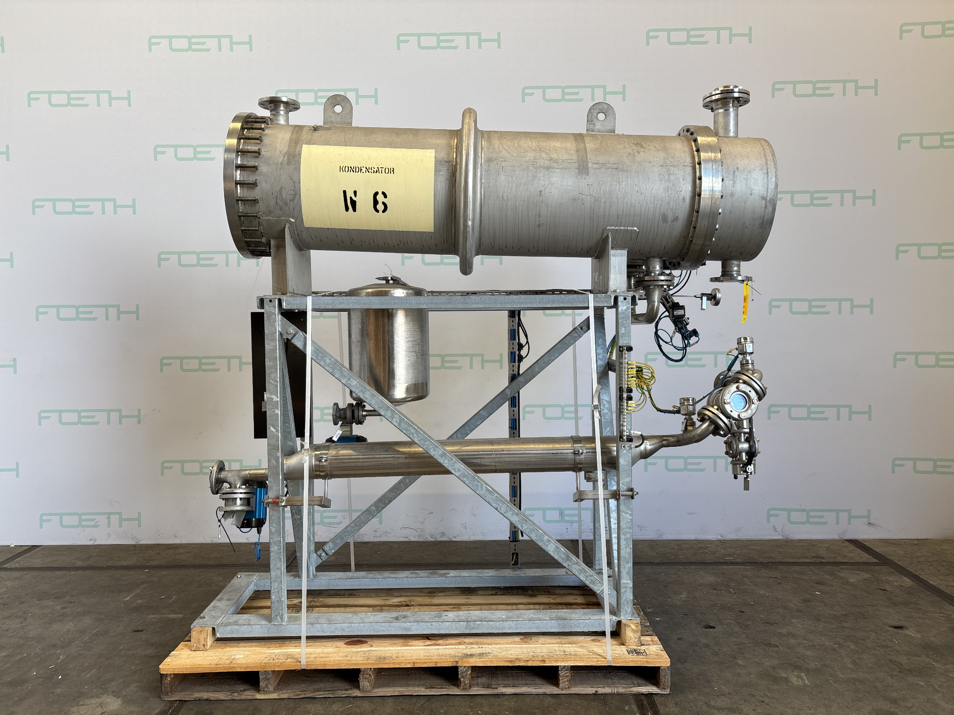 Maschine: IGEFA WEINBRENNER 061U-600-600 - Shell and tube heat exchanger Rohrbündelwärmetauscher