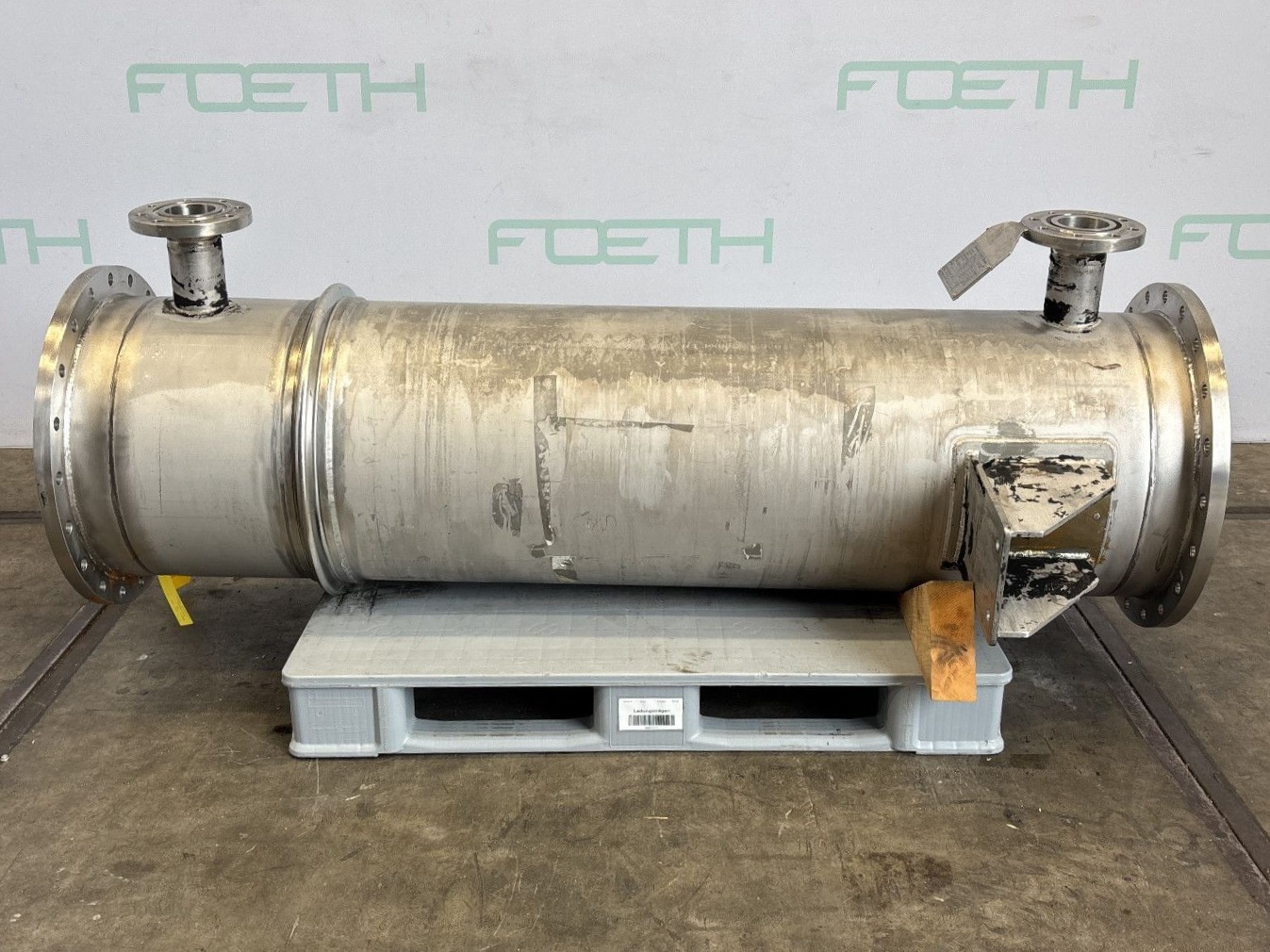 Maschine: ZüRCHER APPARATEBAU 25 m² (tubes Hastelloy C22) - Shell and tube heat Rohrbündelwärmetauscher