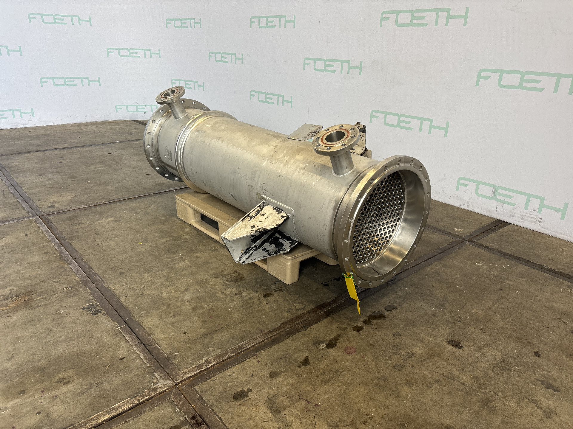 Maschine: ZüRCHER APPARATEBAU 25 m² (tubes Hastelloy C22) - Shell and tube heat Rohrbündelwärmetauscher