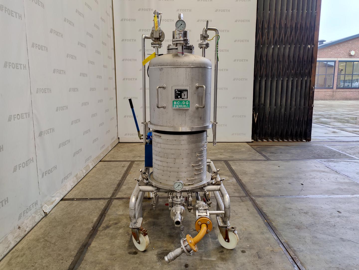 Maschine: DIDIER FILTERTECHNIK MSF 600/F (leaf filter) - Horizontal plate filter Horizontalplattenfilter