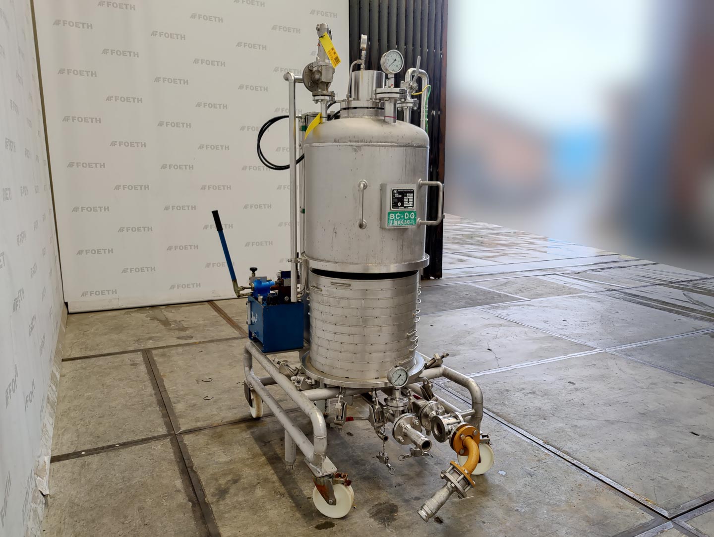 Maschine: DIDIER FILTERTECHNIK MSF 600/F (leaf filter) - Horizontal plate filter Horizontalplattenfilter