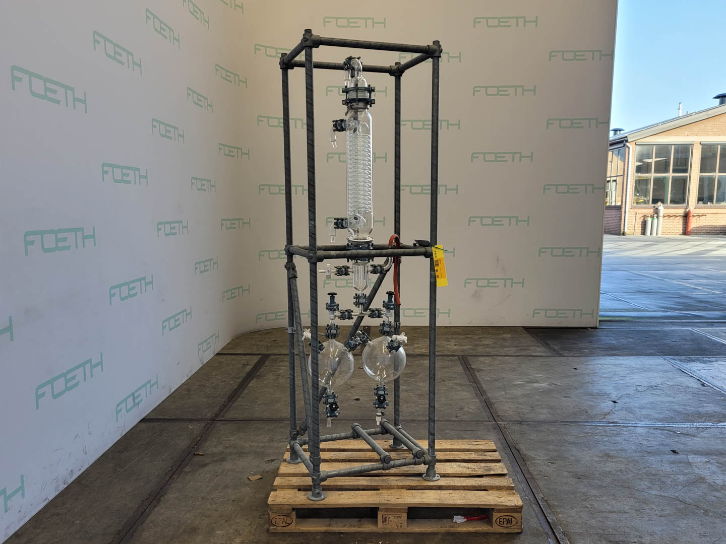 Maschine: BüCHI condensor with two receivers - Shell and tube heat Rohrbündelwärmetauscher