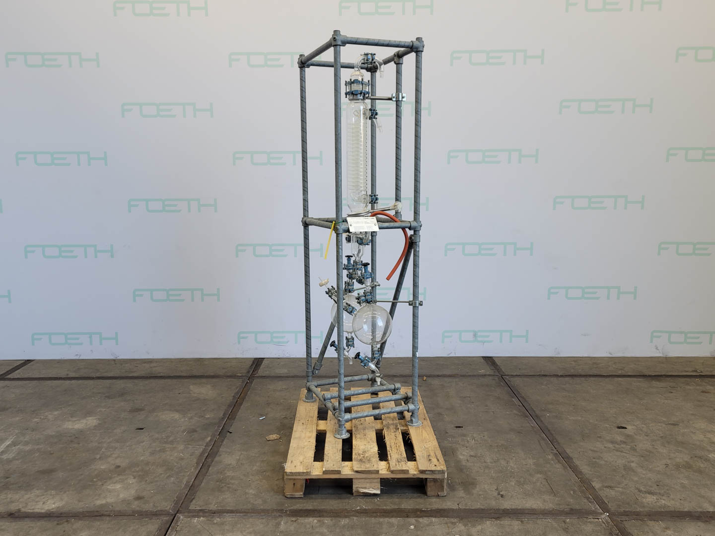 Maschine: BüCHI condensor with two receivers - Shell and tube heat Rohrbündelwärmetauscher