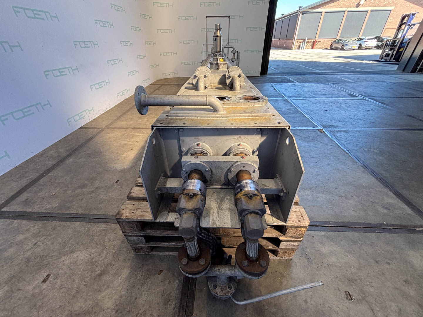 Maschine: KOLLEMAN Double cooling screw 2 x DN300 - Horizontal screw Horizontale Förderschnecken