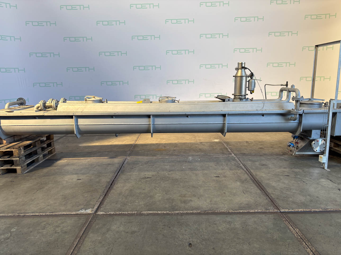 Maschine: KOLLEMAN Double cooling screw 2 x DN300 - Horizontal screw Horizontale Förderschnecken