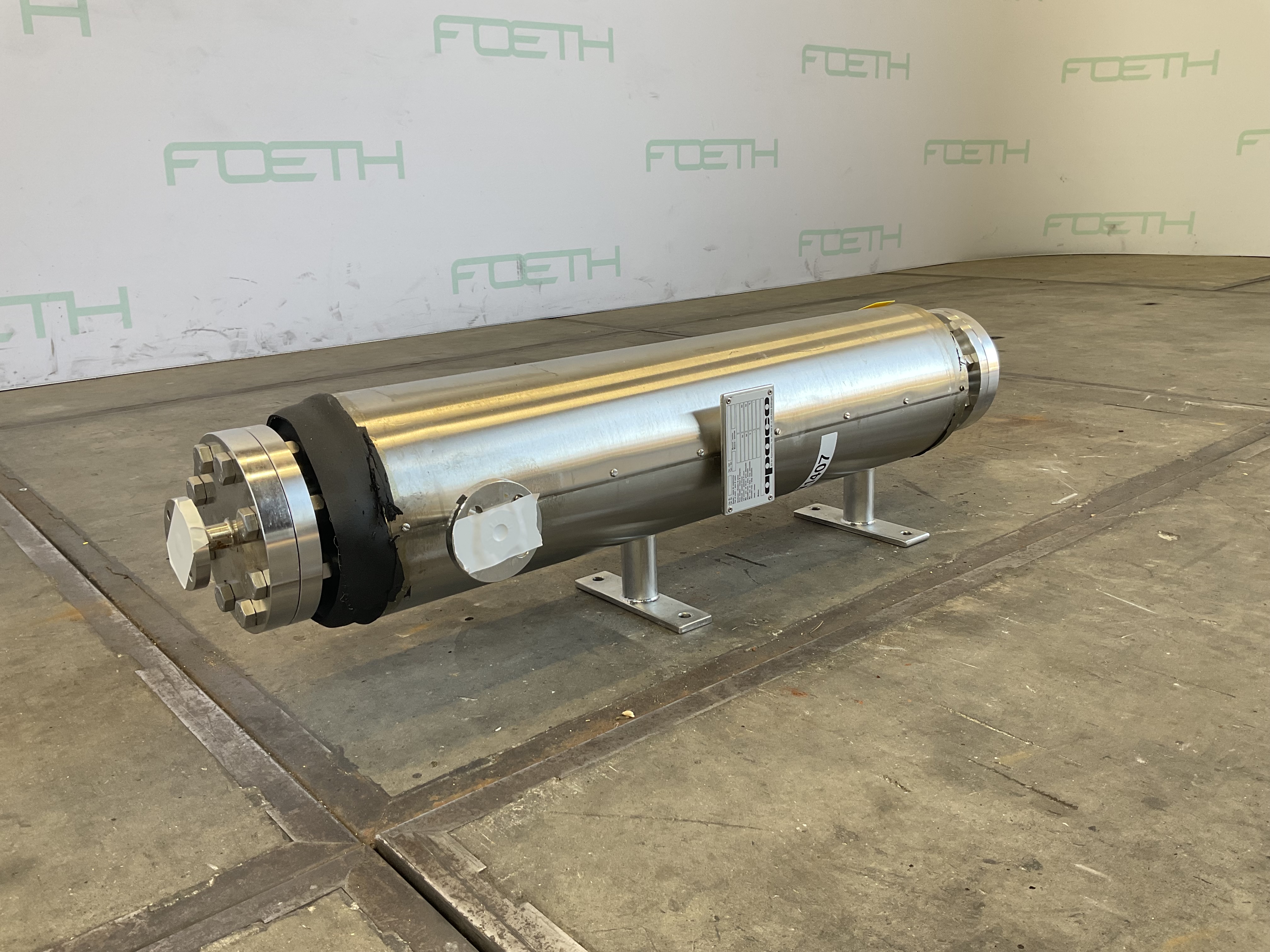 Maschine: APACO AW80-1000/12-18/V - Shell and tube heat exchanger Rohrbündelwärmetauscher