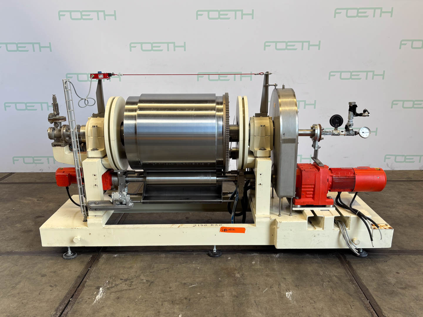 Maschine: ESCHER WYSS Flaker (ø 600 mm x 600 mm) - Roll dryer Walzentrockner
