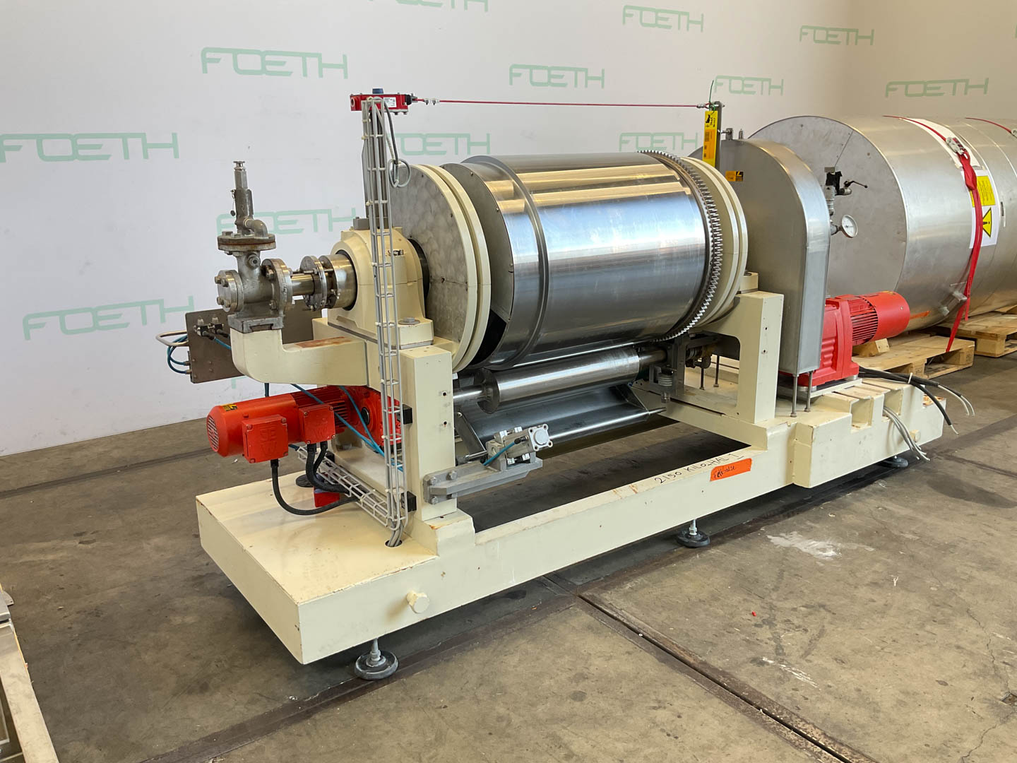 Maschine: ESCHER WYSS Flaker (ø 600 mm x 600 mm) - Roll dryer Walzentrockner