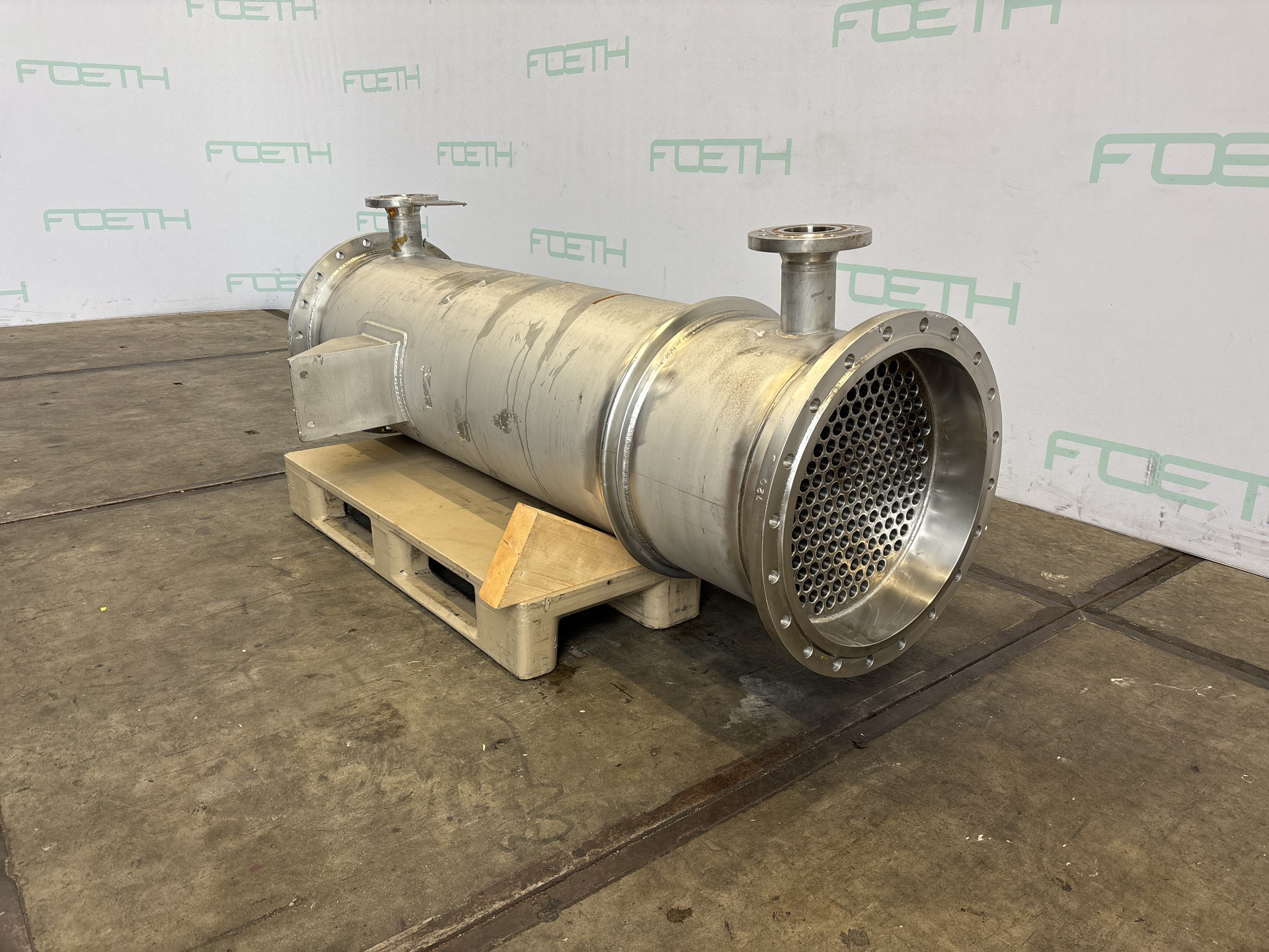 Maschine: ZüRCHER APPARATEBAU 25 m² (tubes Hastelloy C22) - Shell and tube heat Rohrbündelwärmetauscher