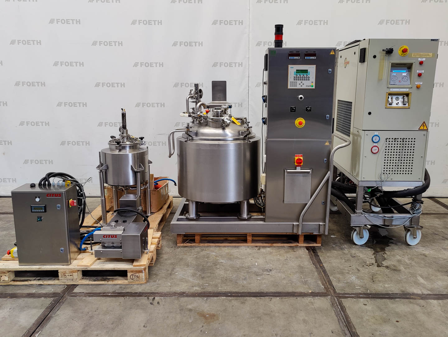 Maschine: C SKID Fondoir Mobile 150 Liters Girard - Stirring v Rührkessel