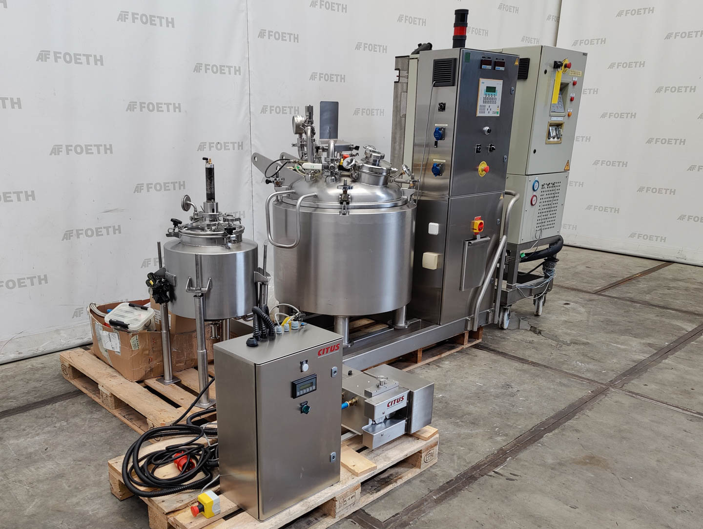 Maschine: C SKID Fondoir Mobile 150 Liters Girard - Stirring v Rührkessel