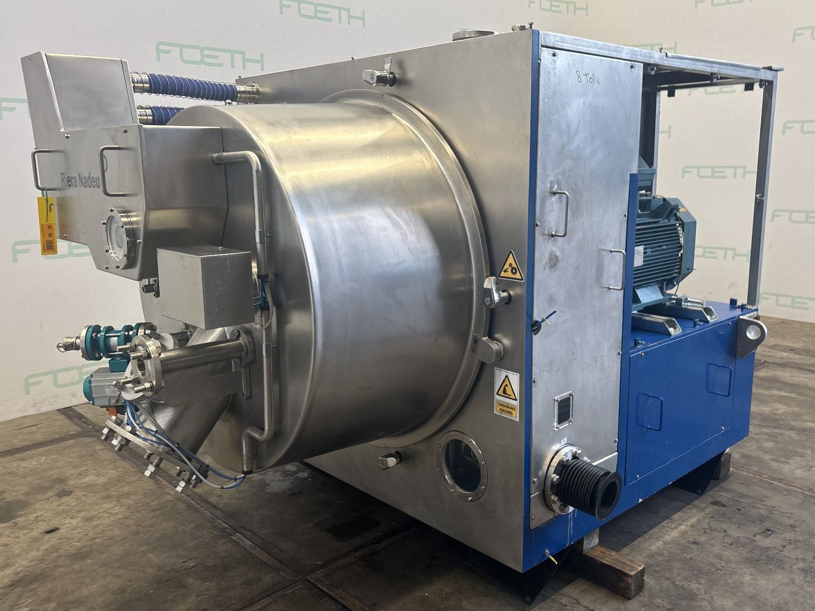 Maschine: RIERA NADEU 700F 800x400 PI — Hastelloy C-22 - Peeling centrif Schälzentrifugen