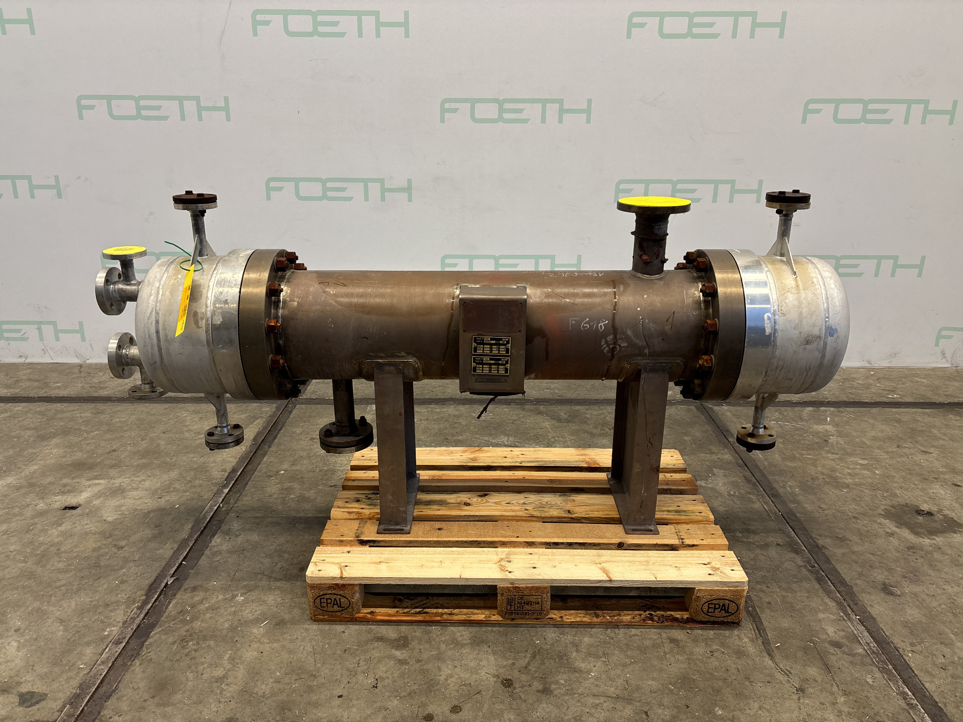 Maschine: ASDORFER 5.2 m² (330°C, 55 bar) - Shell and tube heat excha Rohrbündelwärmetauscher