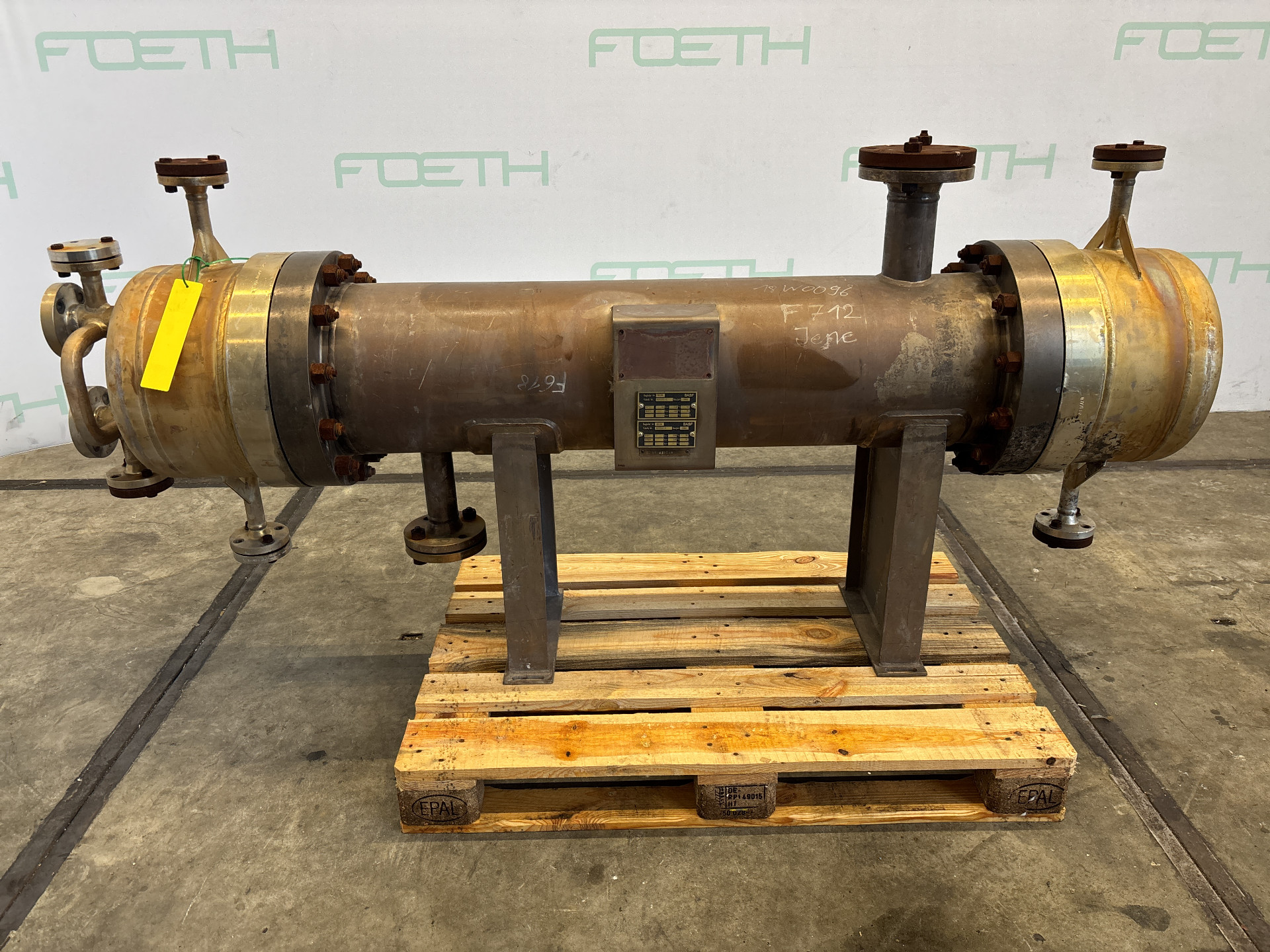 Maschine: ASDORFER 5.2 m² (330 °C, 55 bar) - Shell and tube heat exch Rohrbündelwärmetauscher