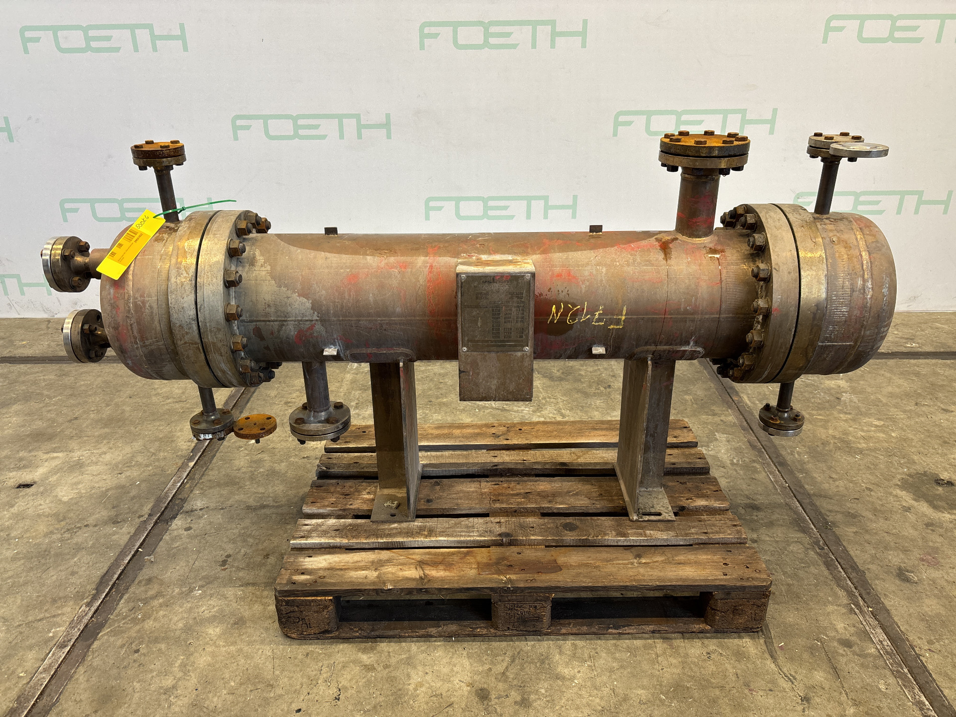 Maschine: WILHELM DELLER 5.2 m² (330 °C, 65 bar) - Shell and tube heat exch Rohrbündelwärmetauscher